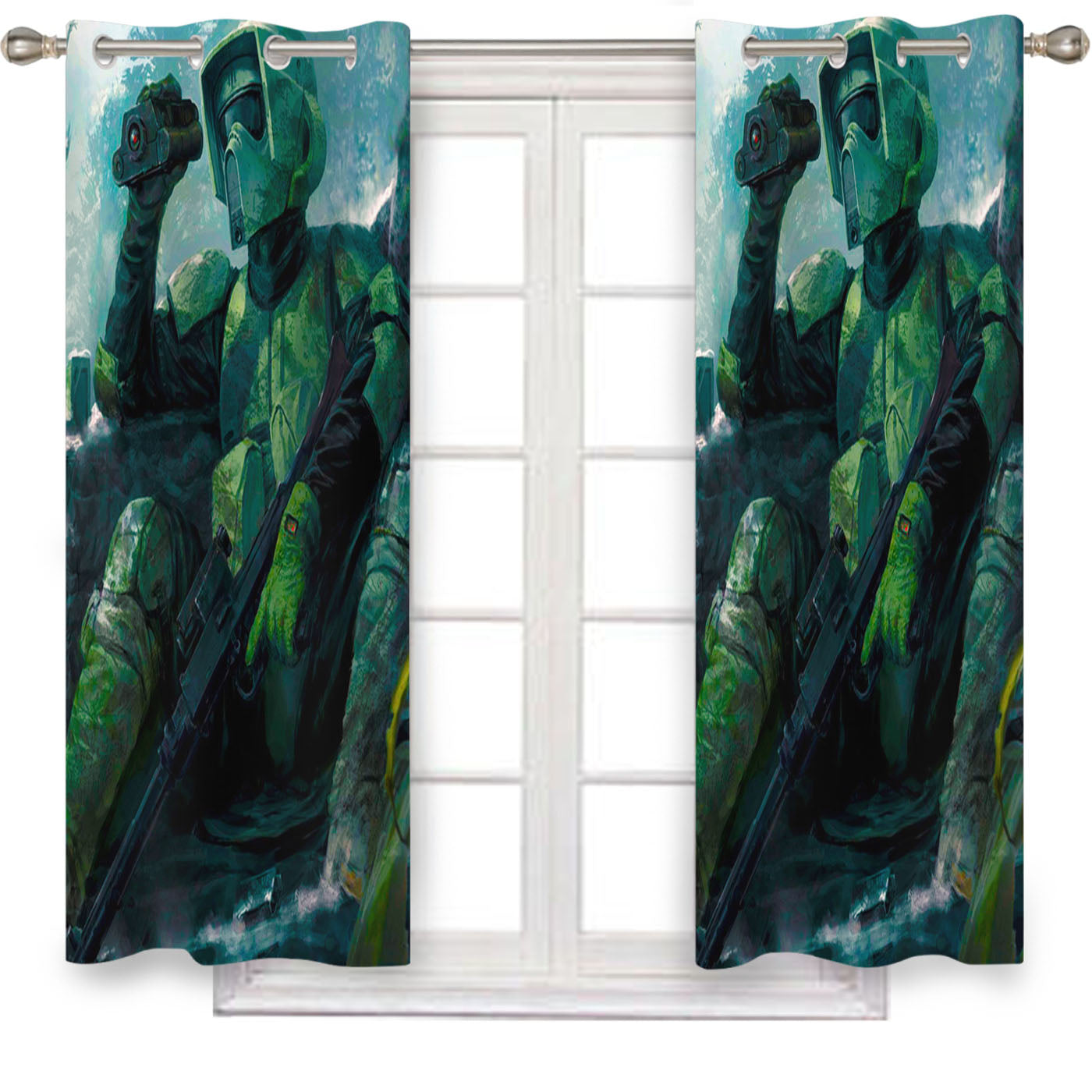Scout Trooper Star Wars Window Curtains
