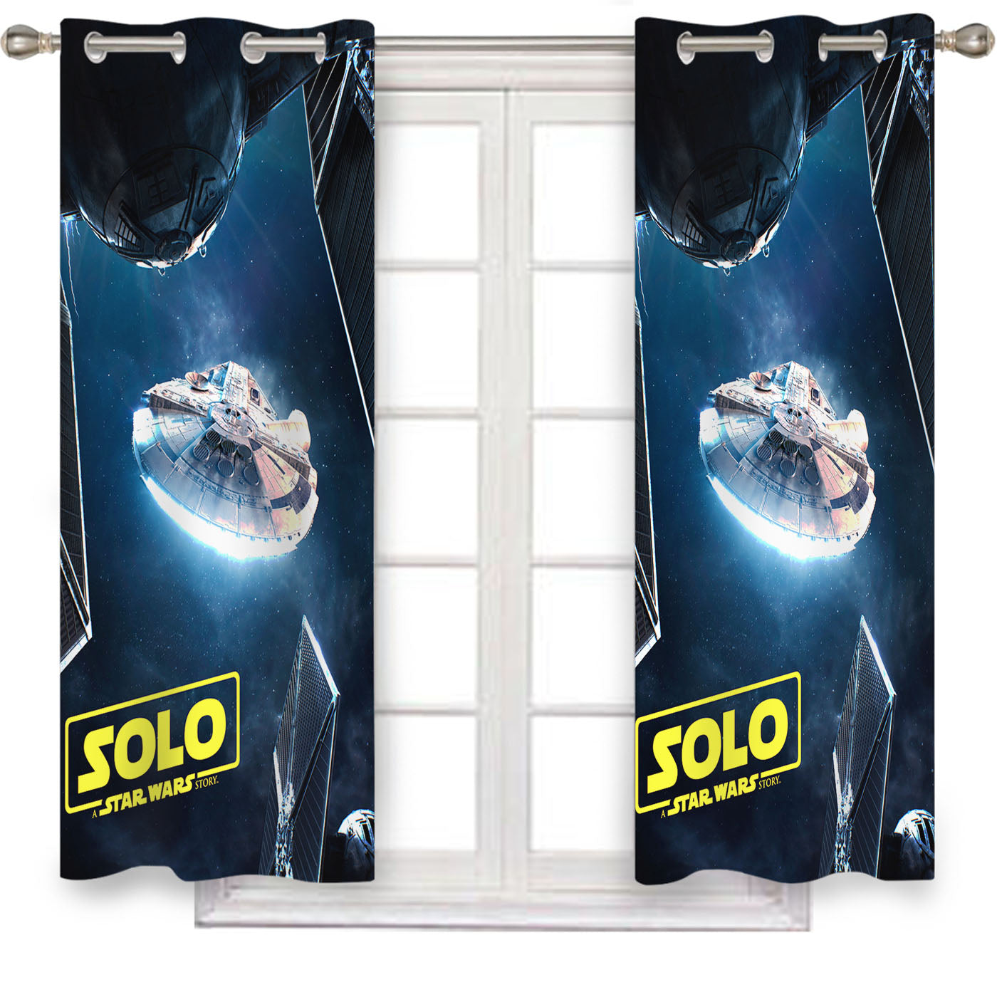 Solo A Star Wars Allan Portilho Window Curtains