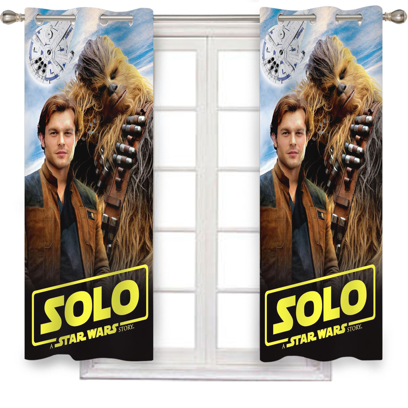 Solo A Star Wars Story Books Window Curtains