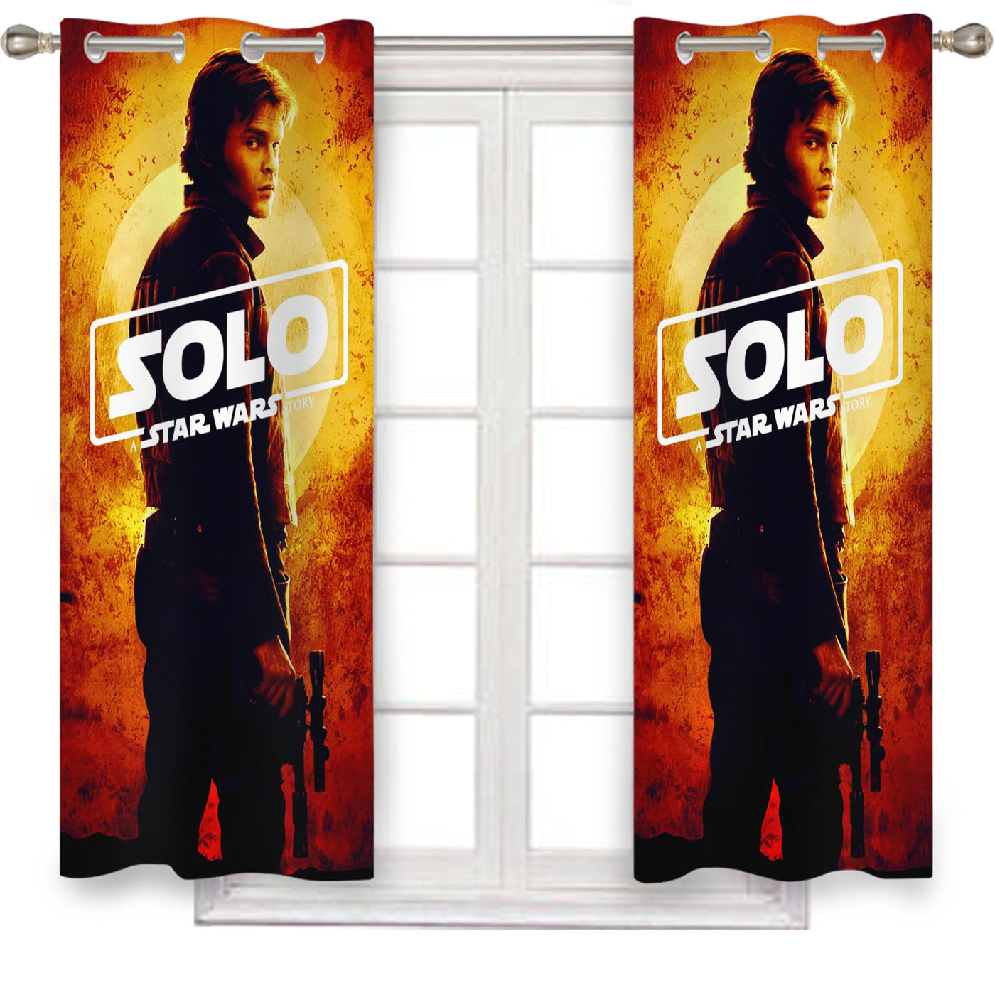 Solo A Star Wars Story Poster Window Curtains