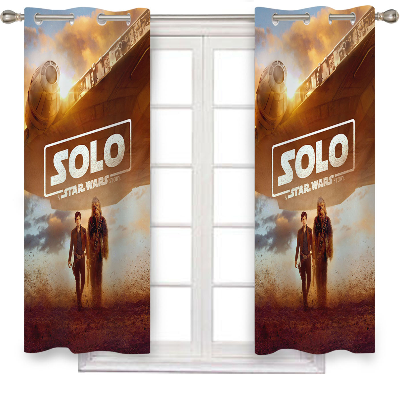Solo A Star Wars Story Poster New Window Curtains