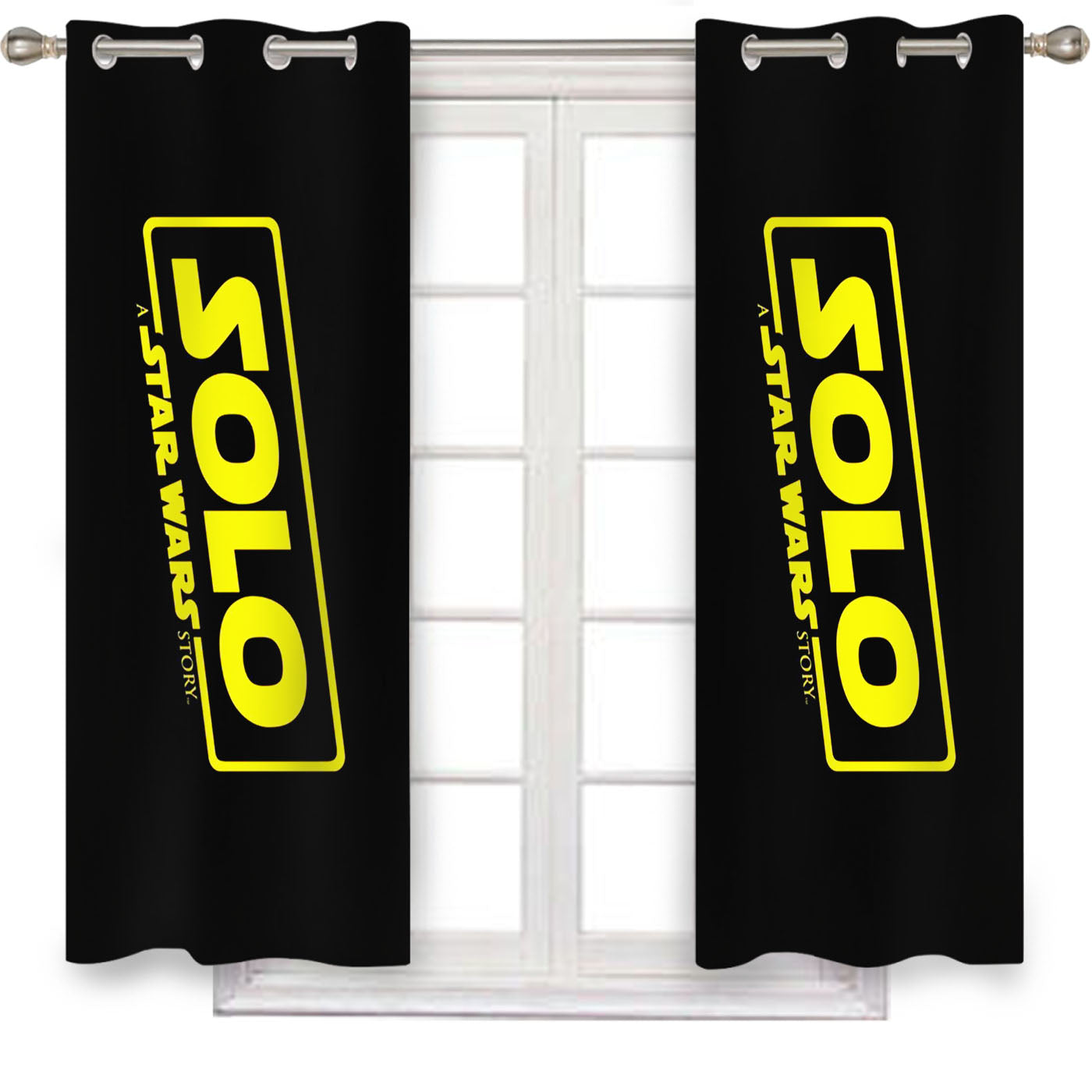 Solo Star Wars Story Window Curtains
