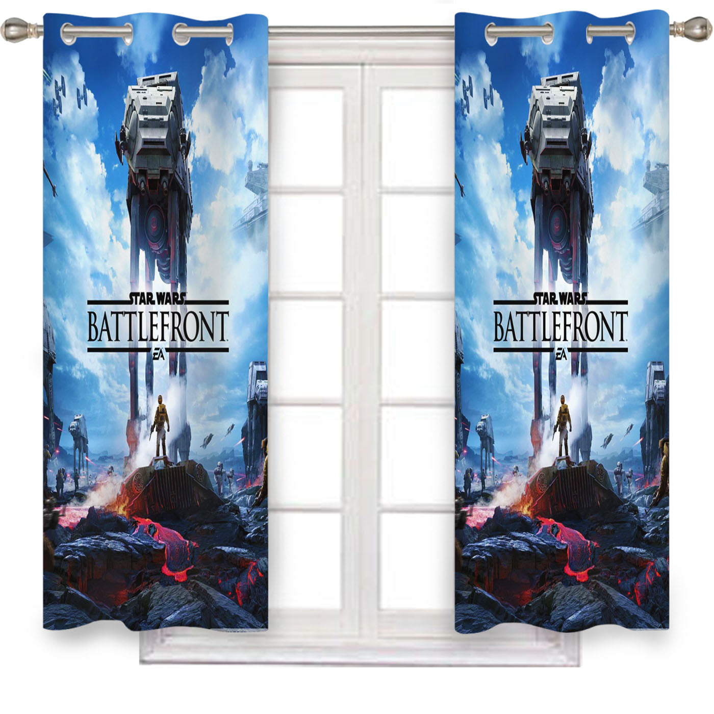 Star Wars Battlefront Window Curtains