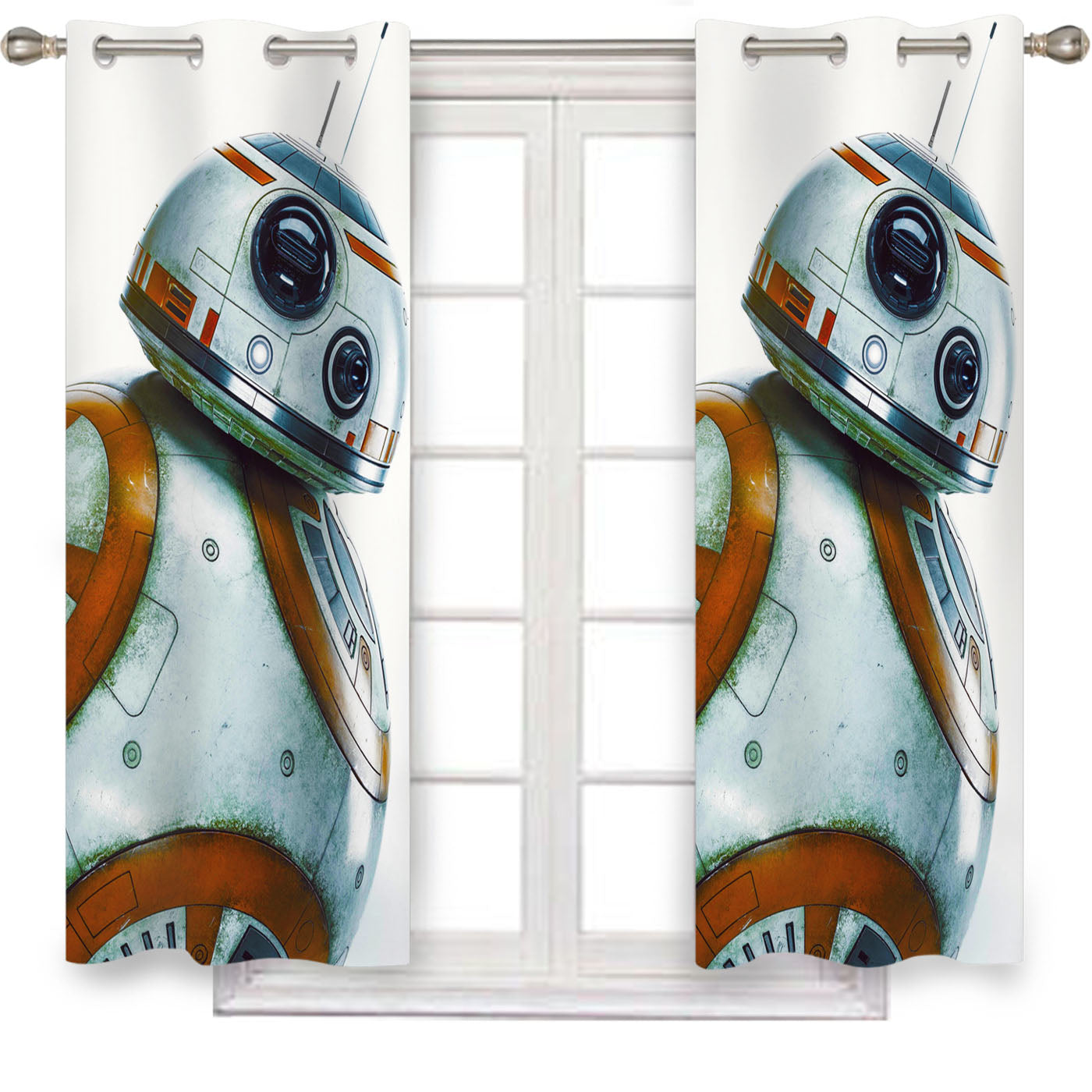 Star Wars Bb 8 Window Curtains