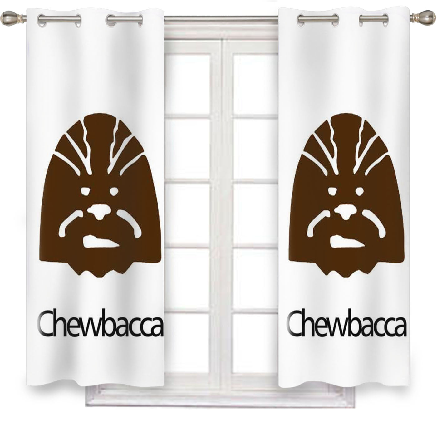 Star Wars Character Chewbacca Window Curtains