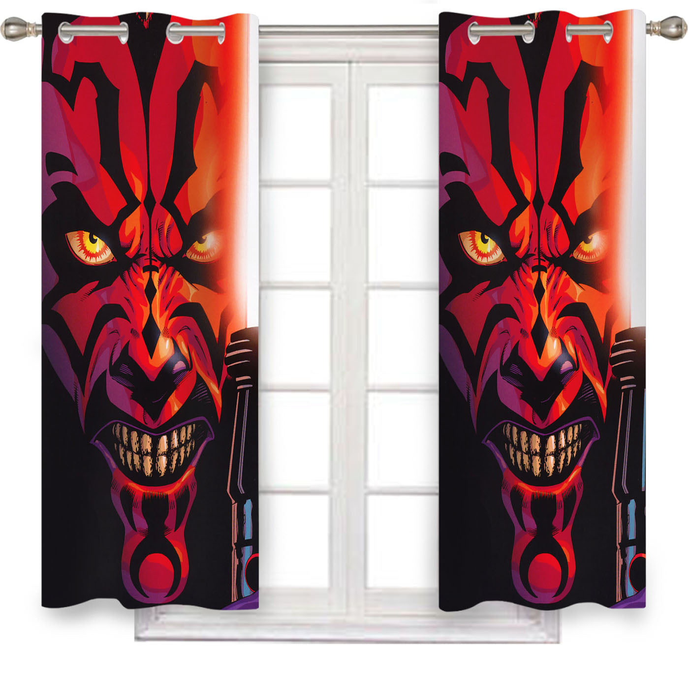 Star Wars Darth Maul Window Curtains