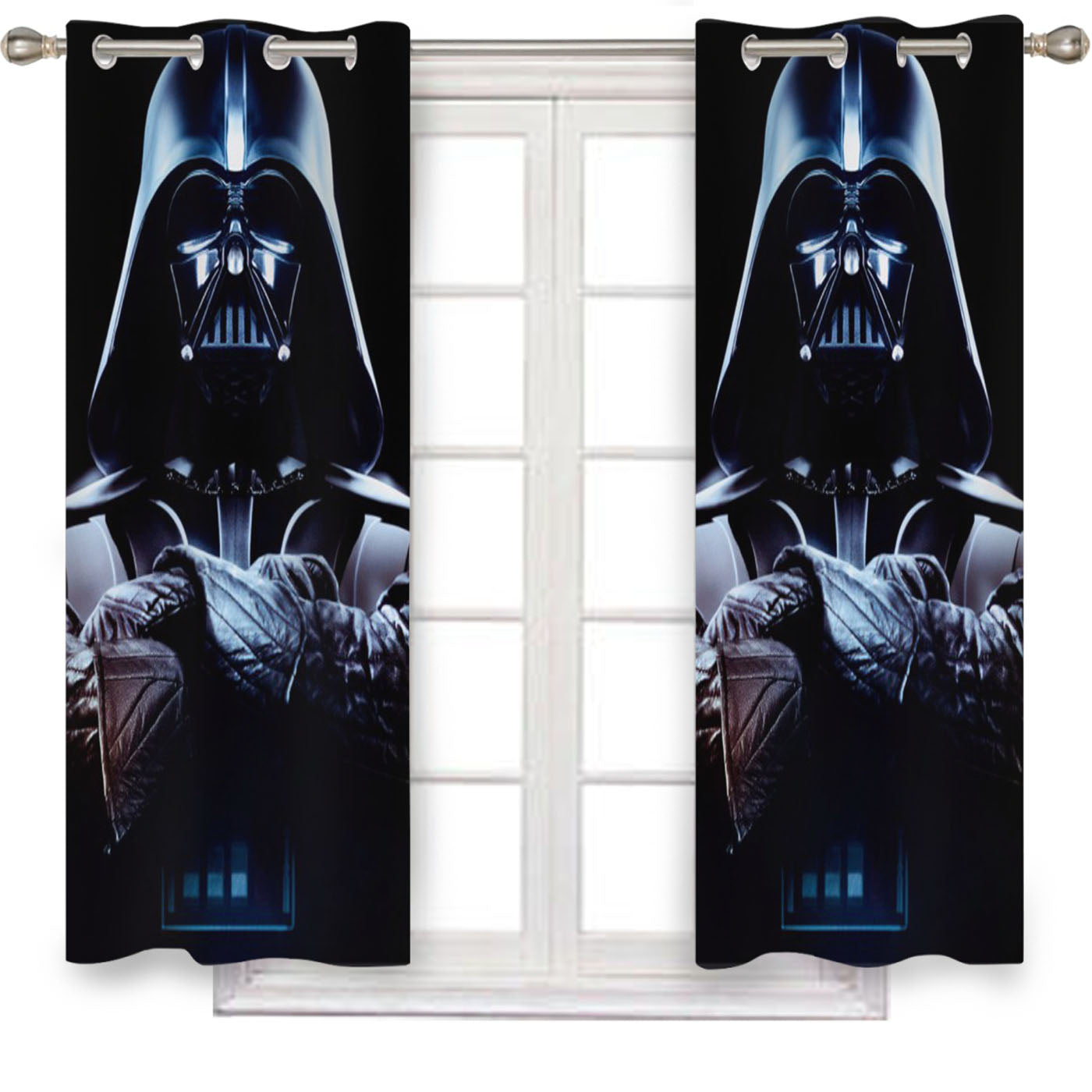 Star Wars Darth Vader Face Window Curtains