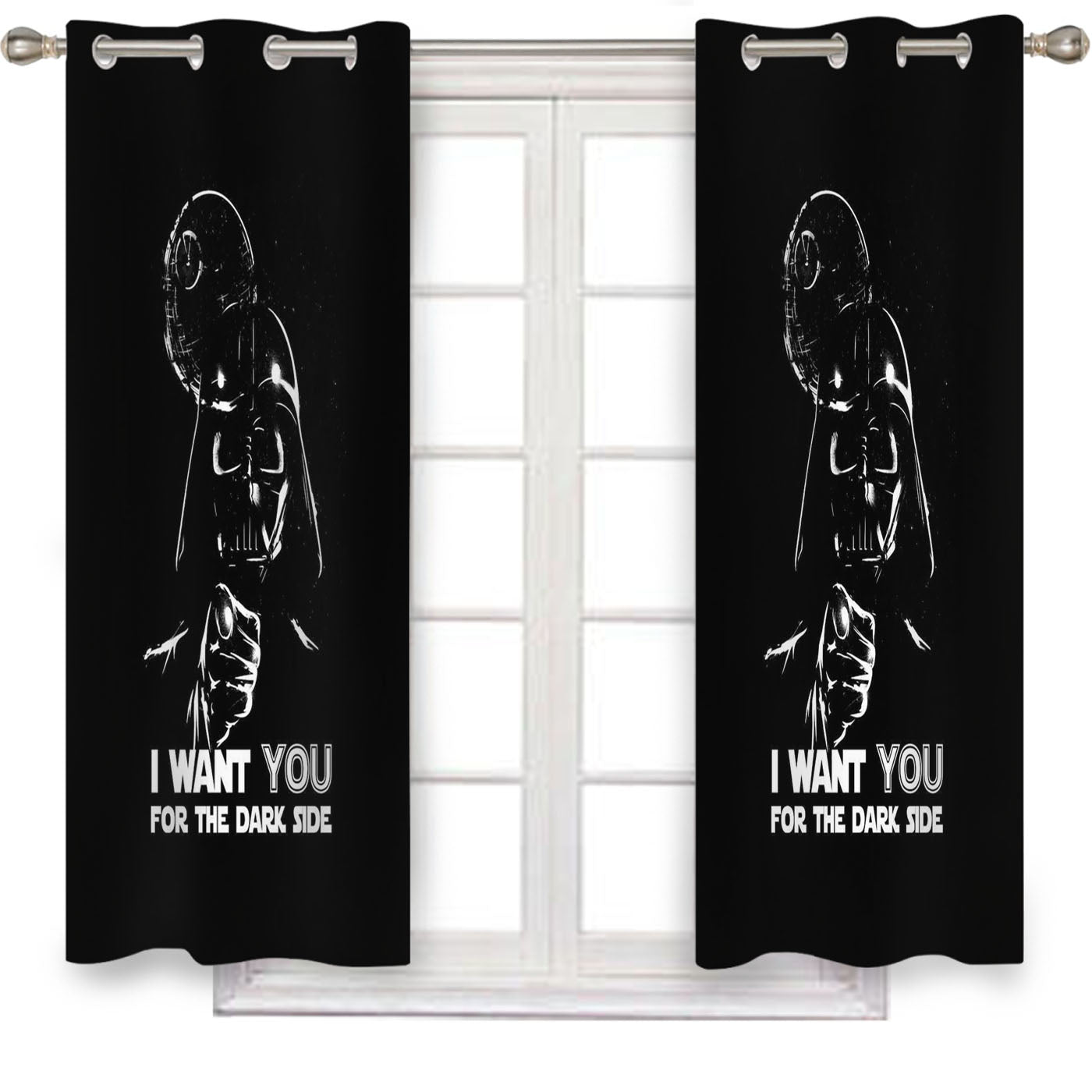Star Wars Darth Vader Quote Window Curtains