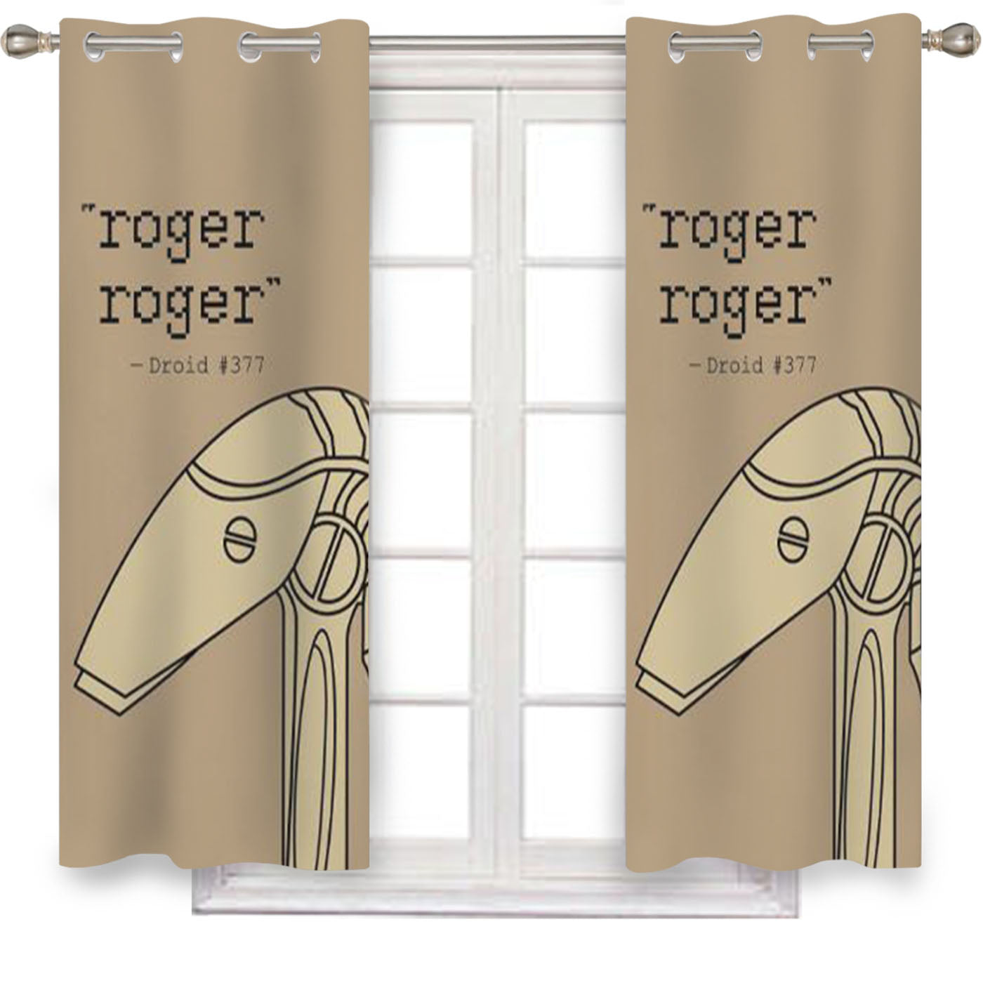Star Wars Droid 77 Window Curtains
