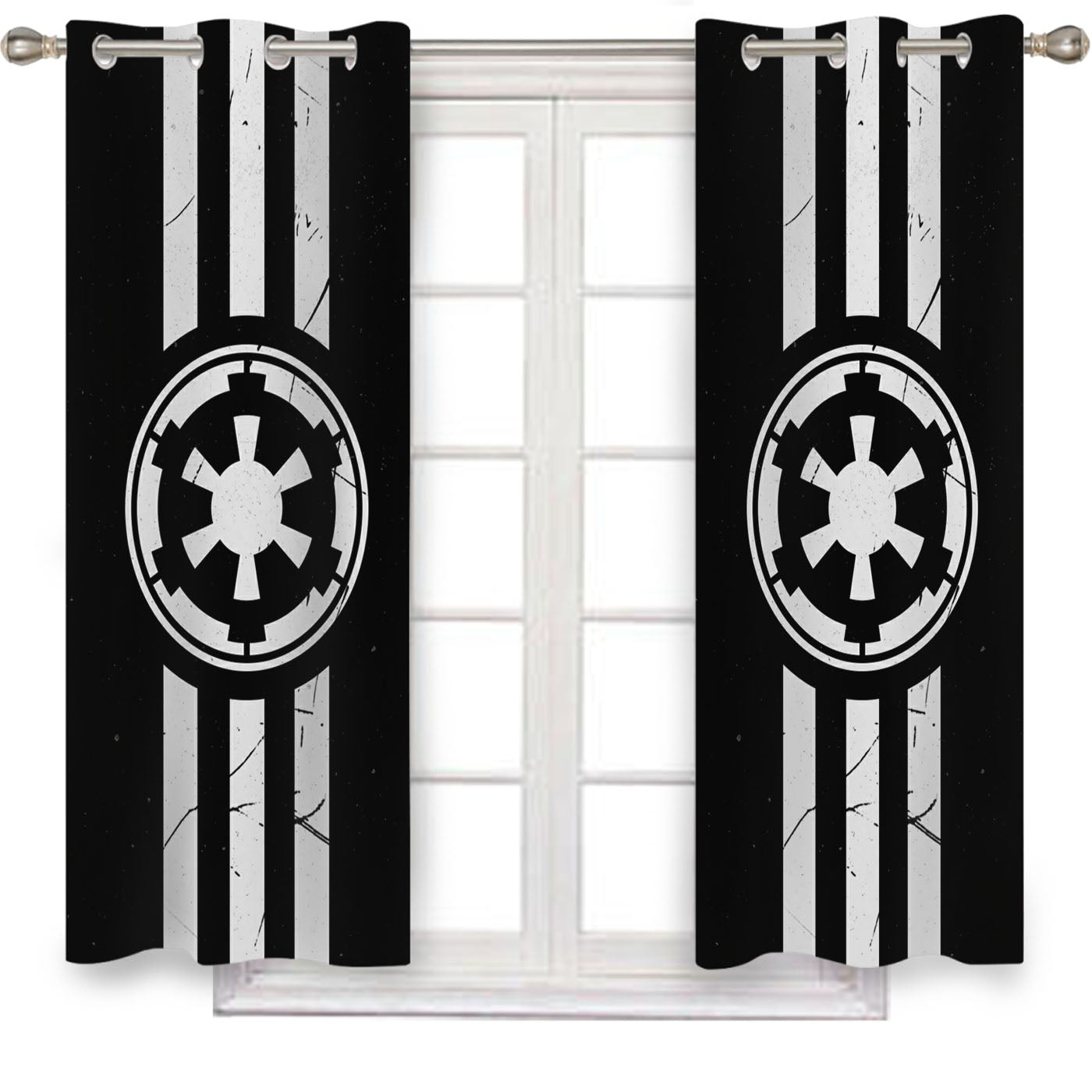 Star Wars Empire Logo Window Curtains