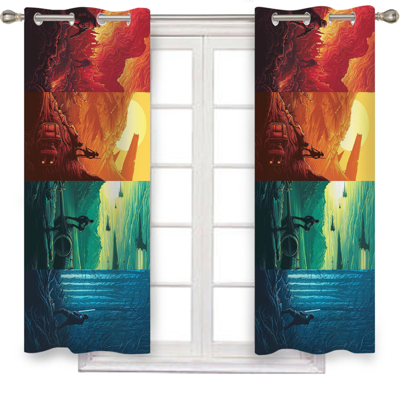 Star Wars Episode Vii The Force Awakens Window Curtains