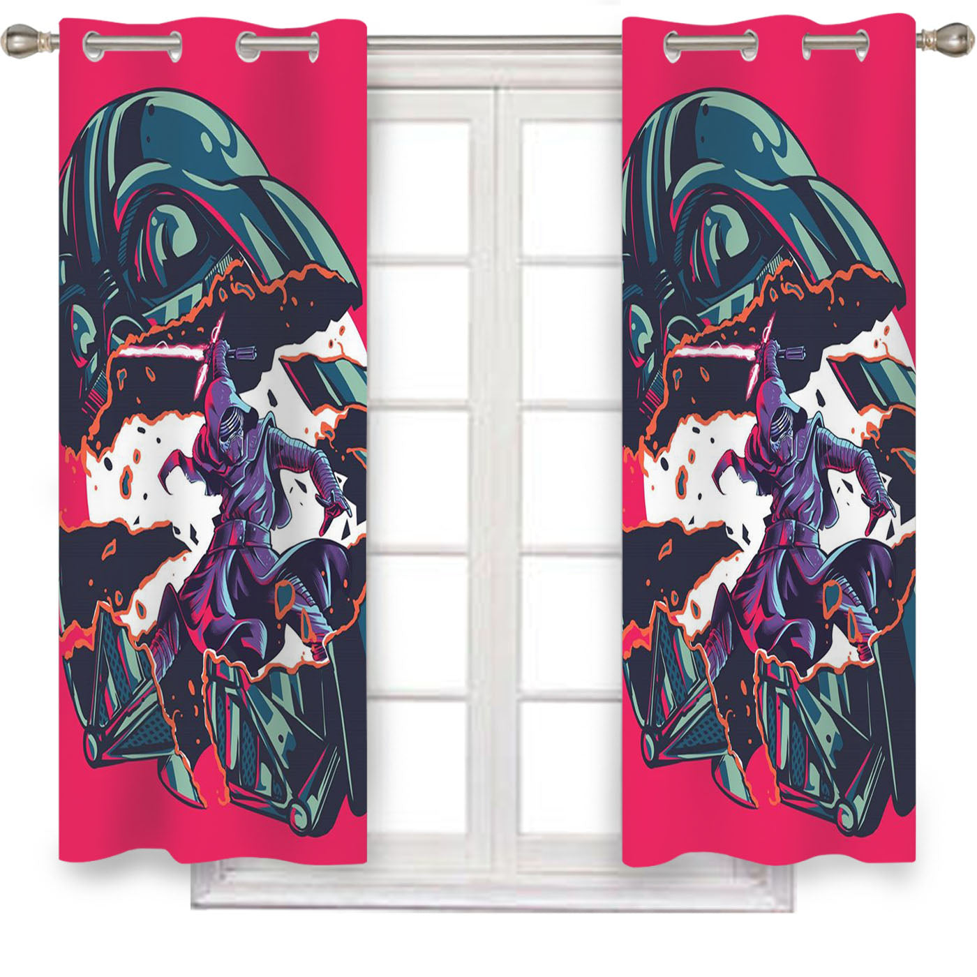Star Wars Fan Art Window Curtains