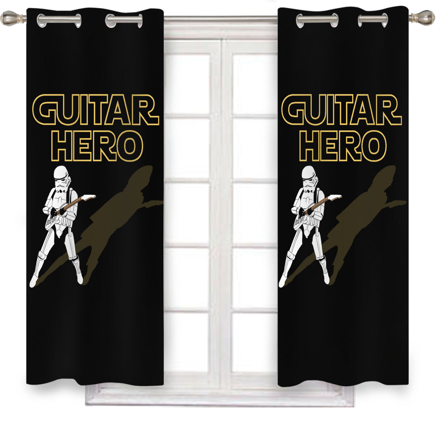 Star Wars Guitar Hero Window Curtains