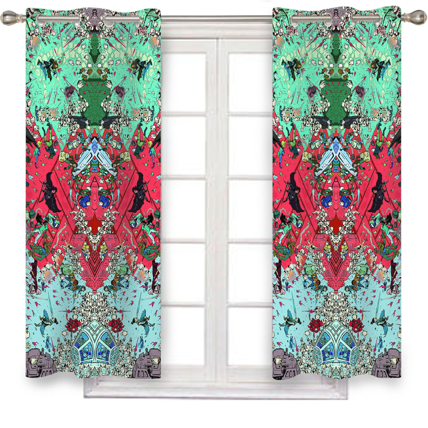 Star Wars Illustration Window Curtains