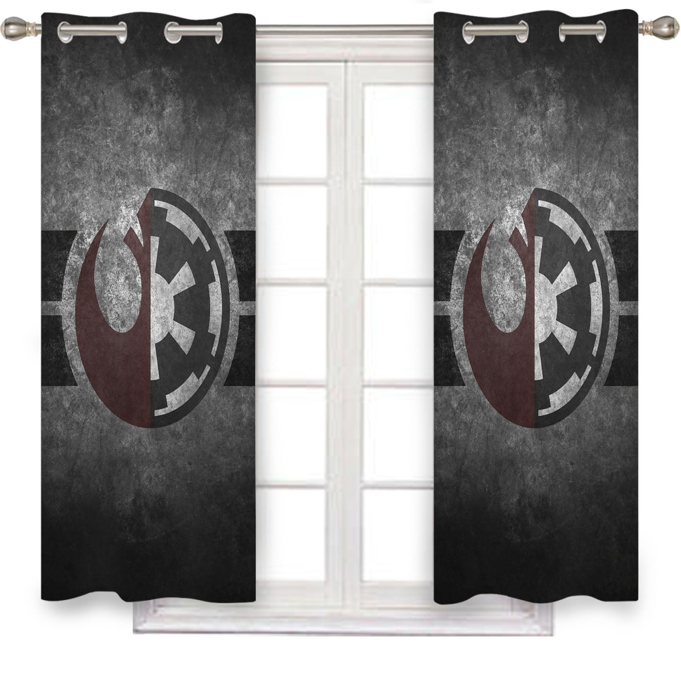 Star Wars Jedi Empire Symbol Window Curtains