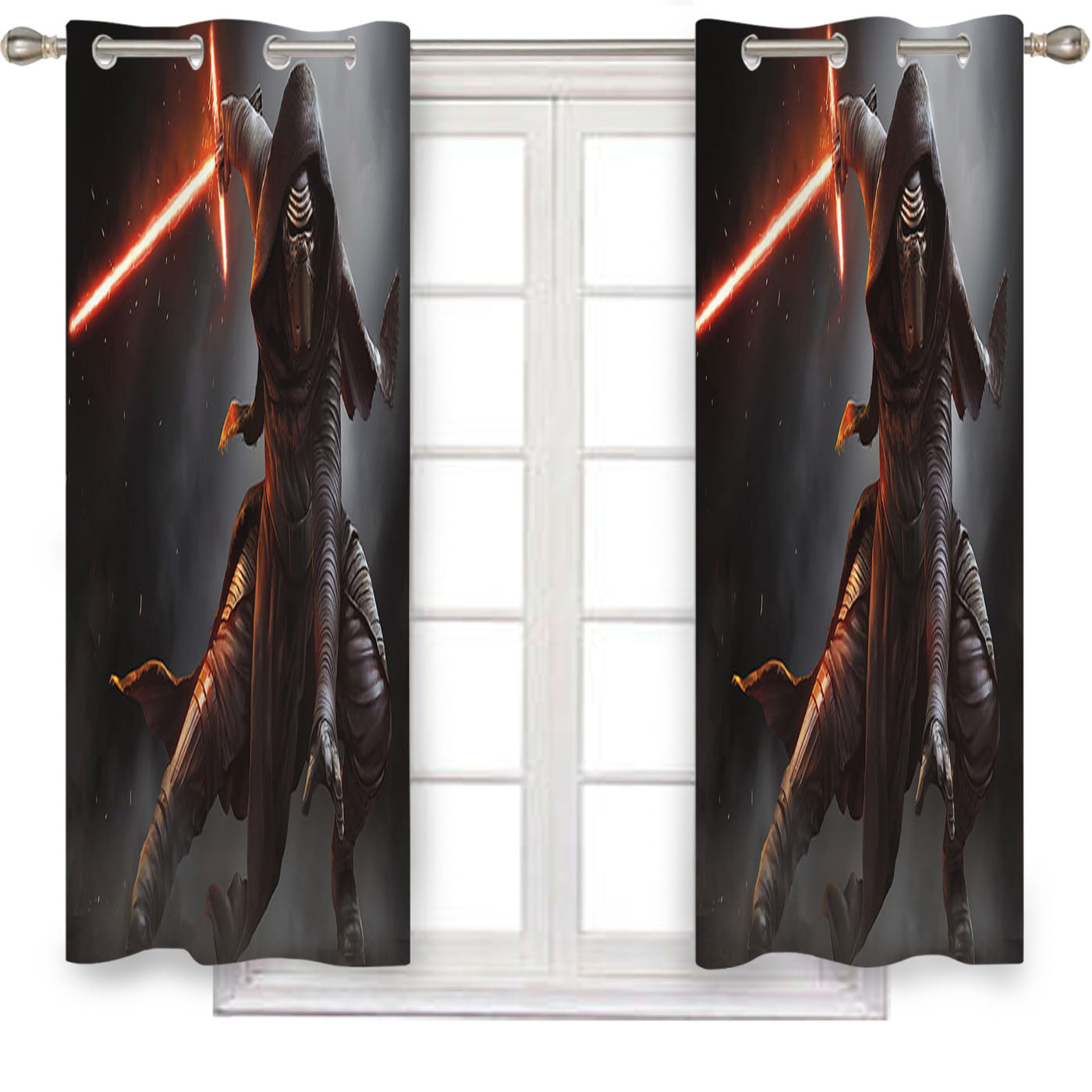Star Wars Kylo Ren 2 Window Curtains