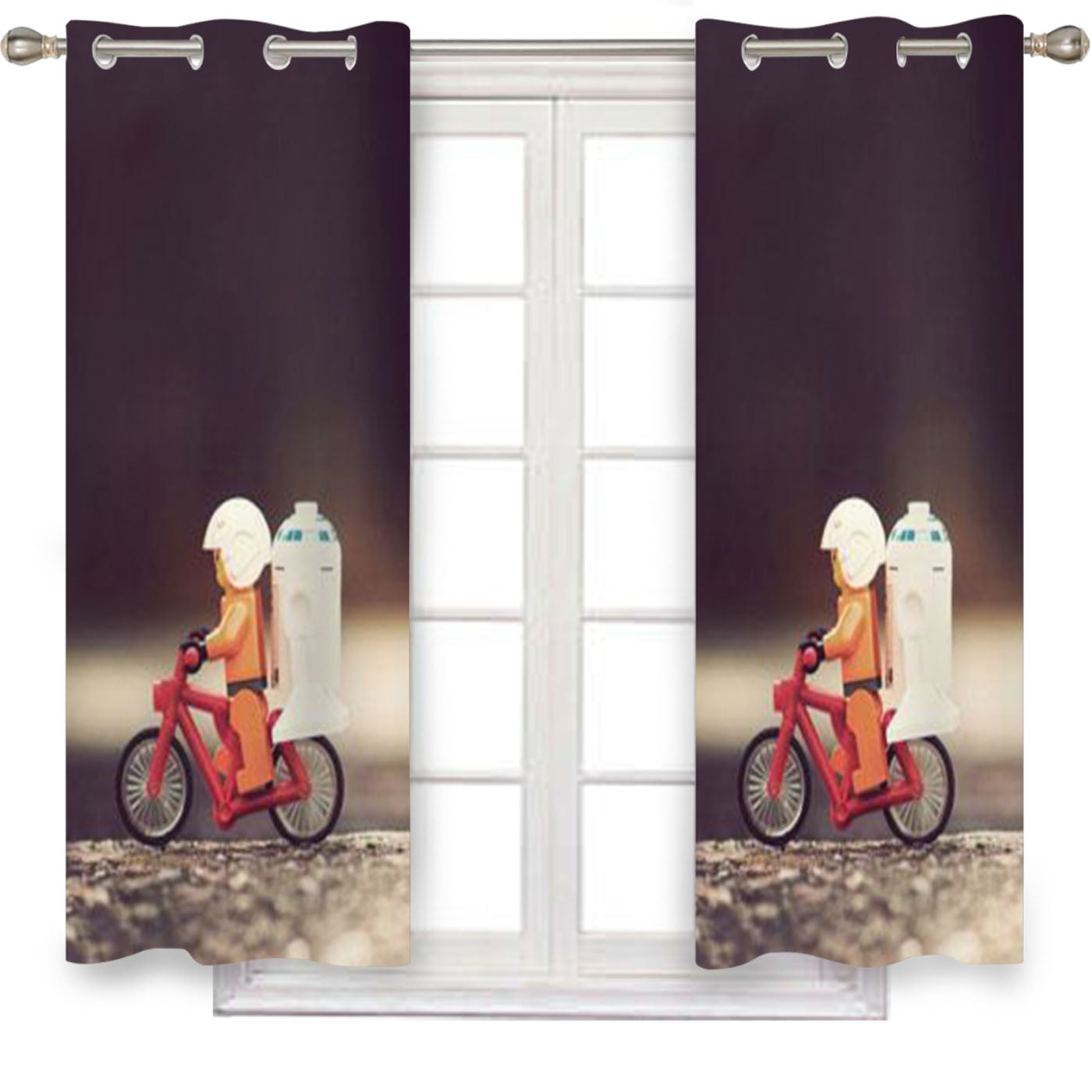 Star Wars Lego Disney Window Curtains
