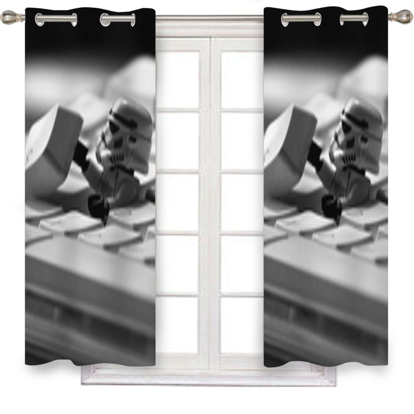 Star Wars Lego On Keyboard Window Curtains