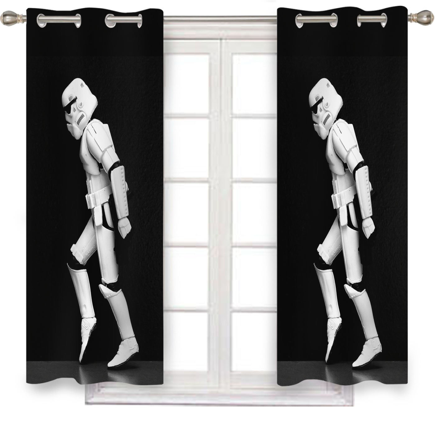 Star Wars Michael Jackson Moonwalk Window Curtains