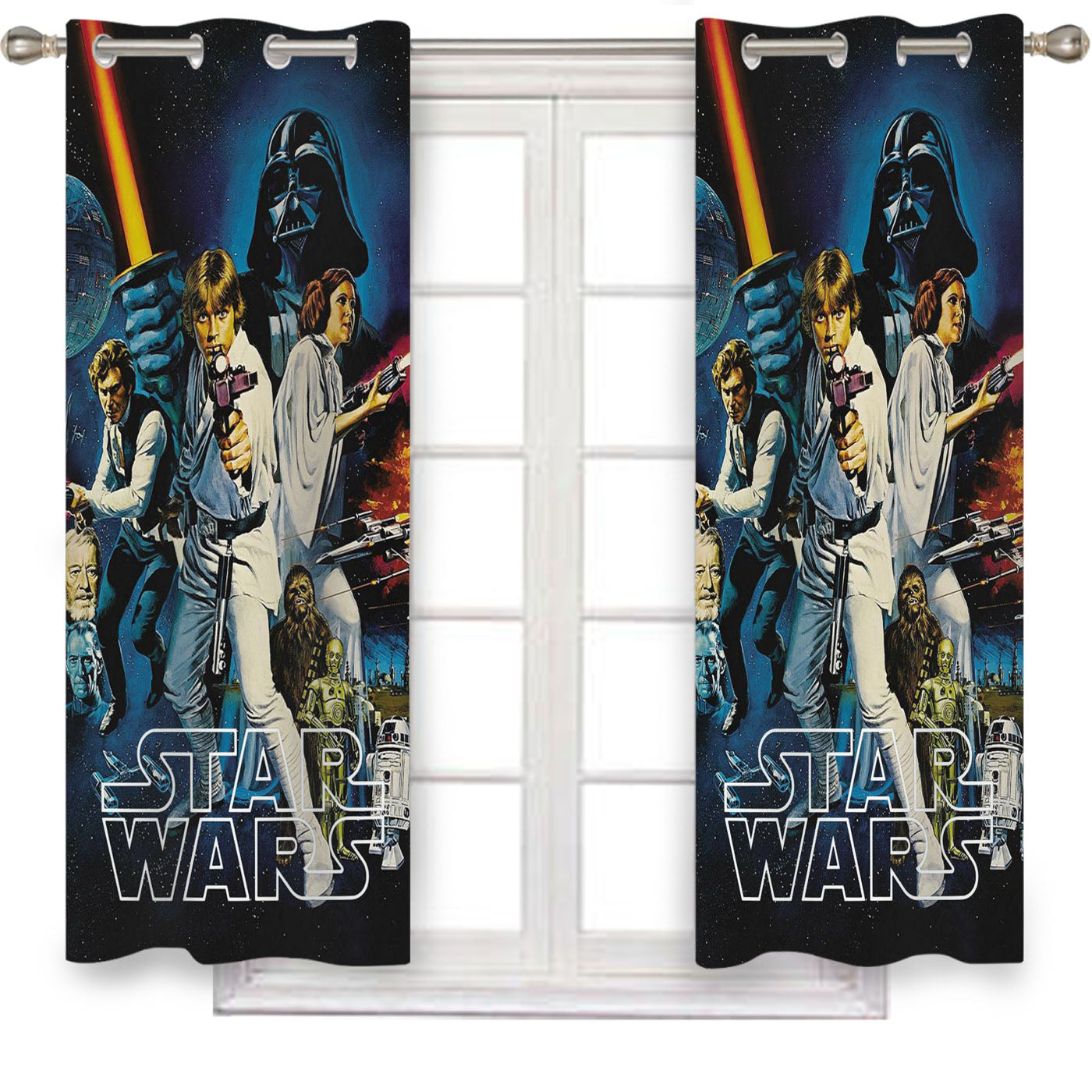 Star Wars Poster 2 Window Curtains