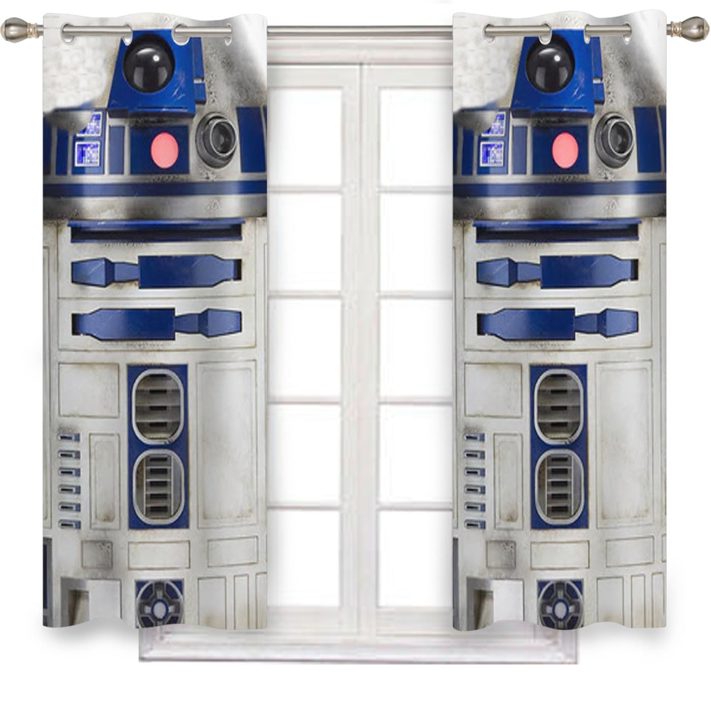 Star Wars R2D2 Robot Window Curtains