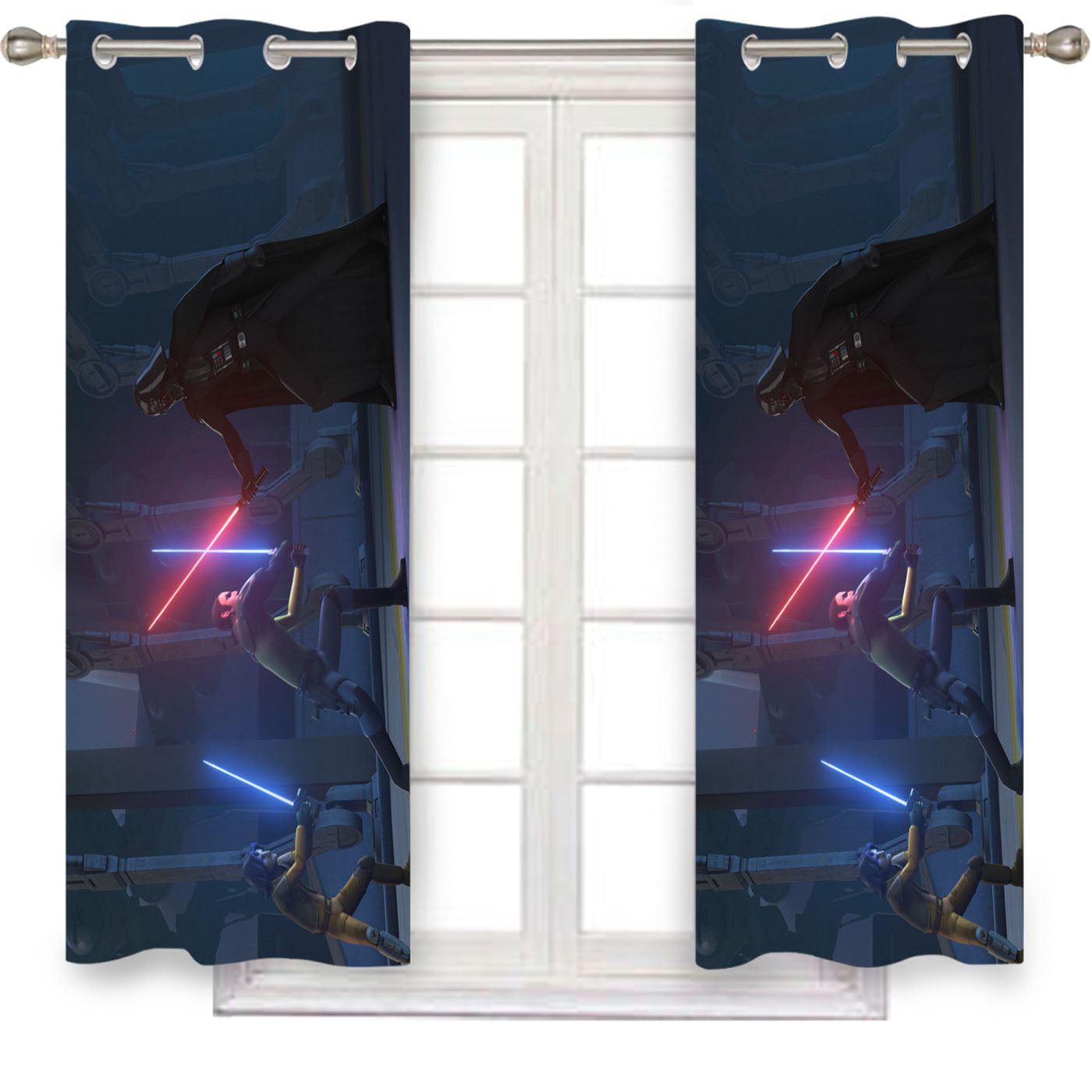 Star Wars Rebels 3 Window Curtains
