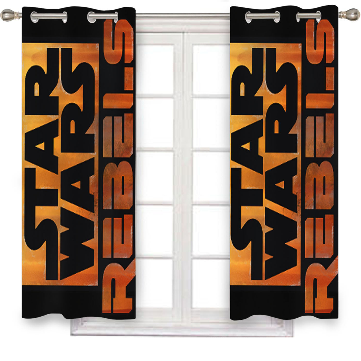 Star Wars Rebels 5 Window Curtains