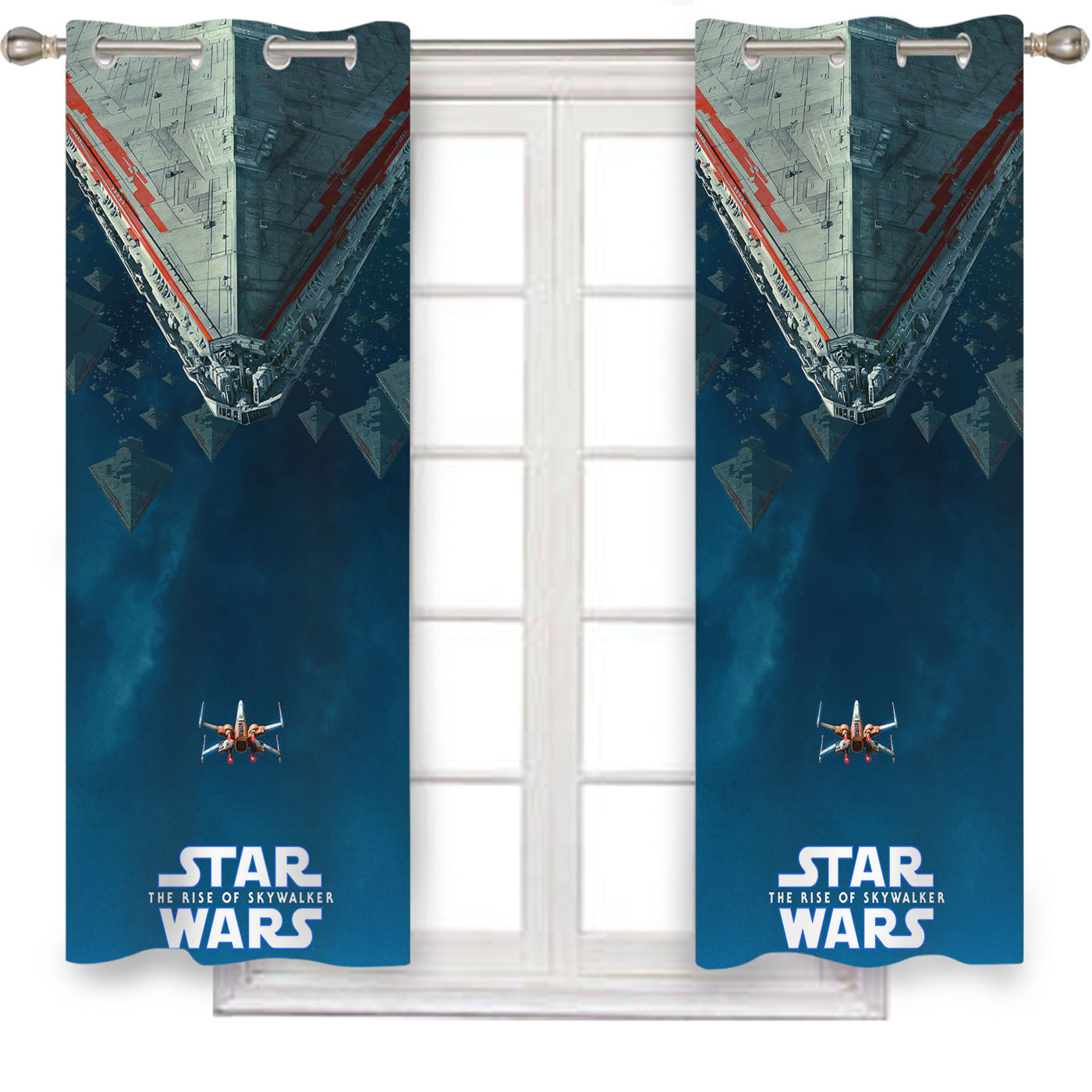 Star Wars Rise Of Skywalker Dolby Poster Window Curtains