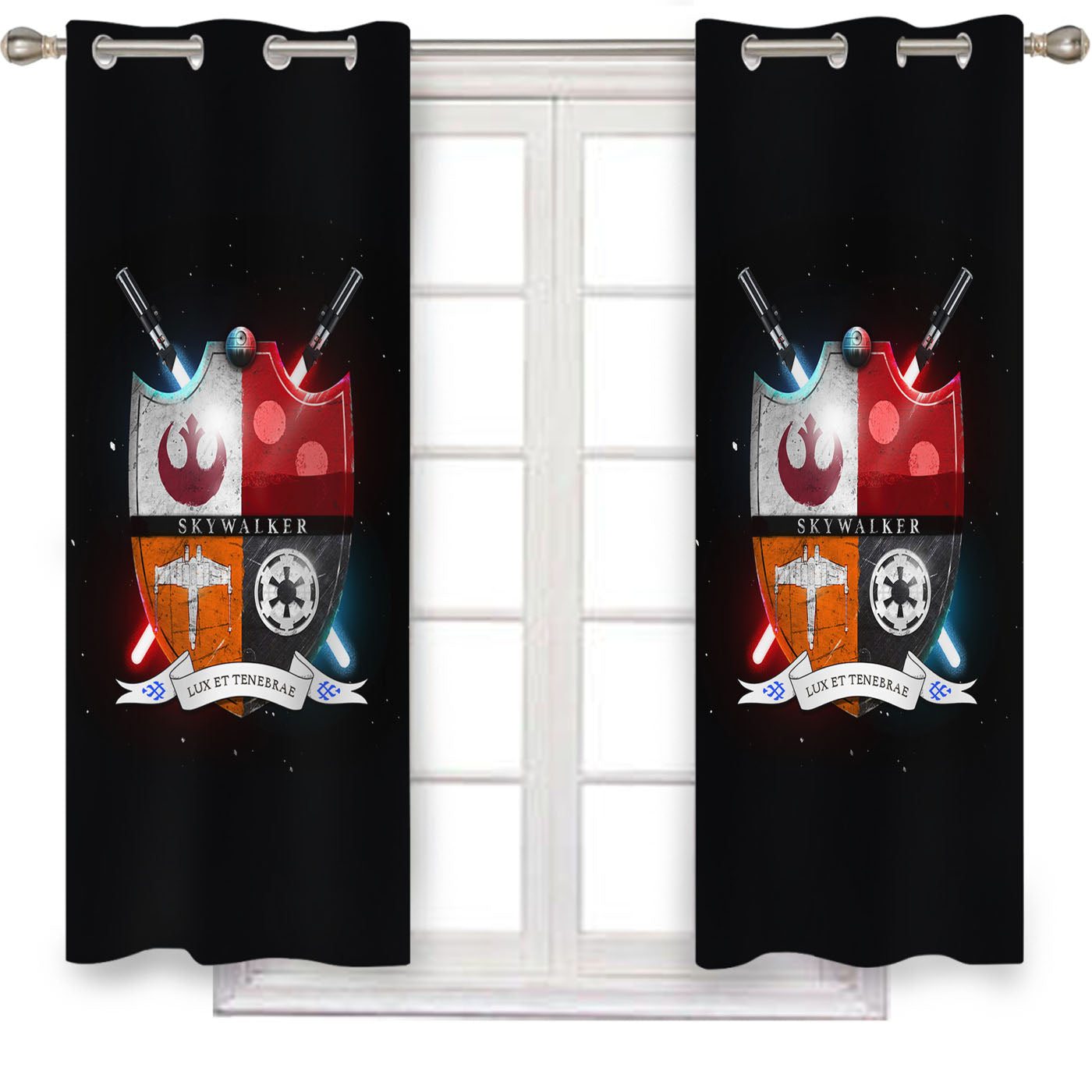 Star Wars Skywalker Family Window Curtains