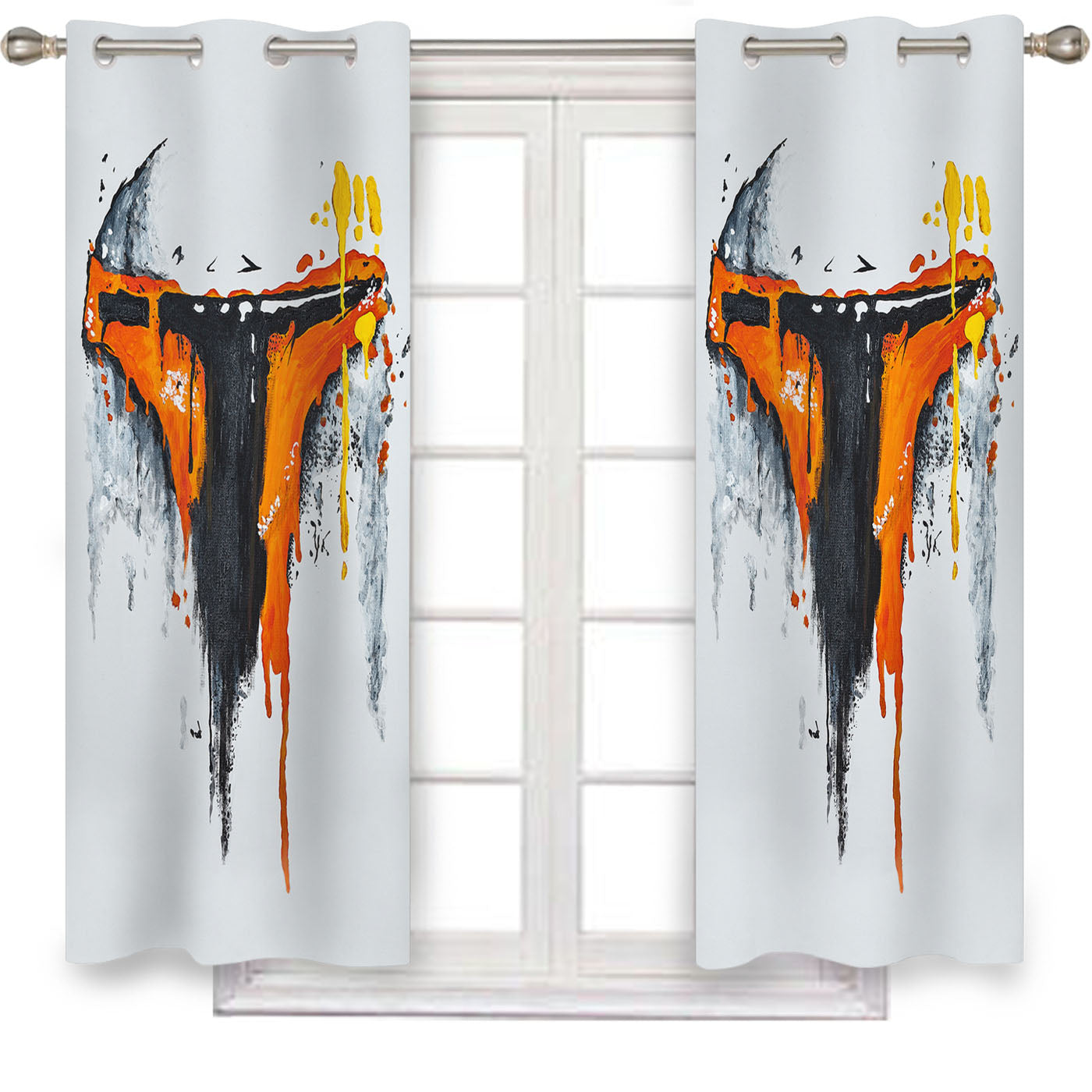 Star Wars Soldier Painting Window Curtains