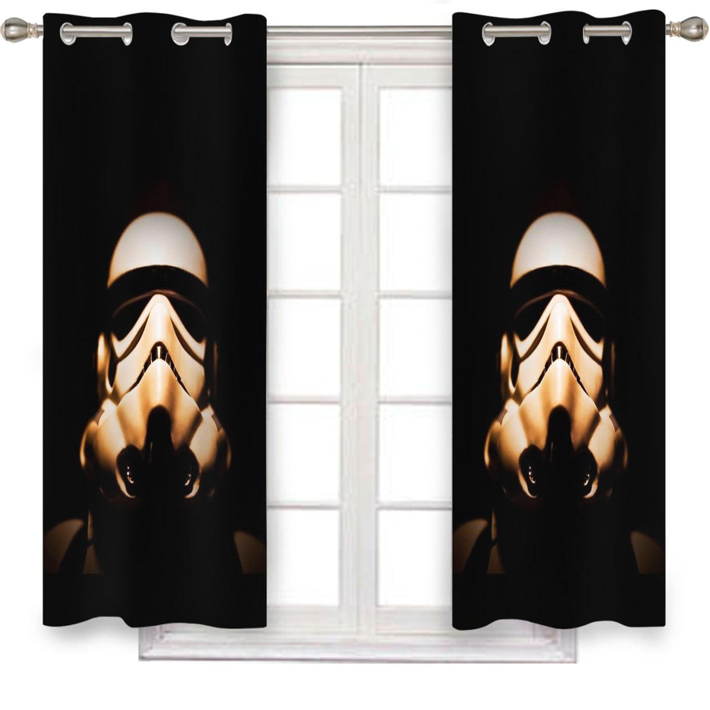 Star Wars Stormtrooper Dark Window Curtains