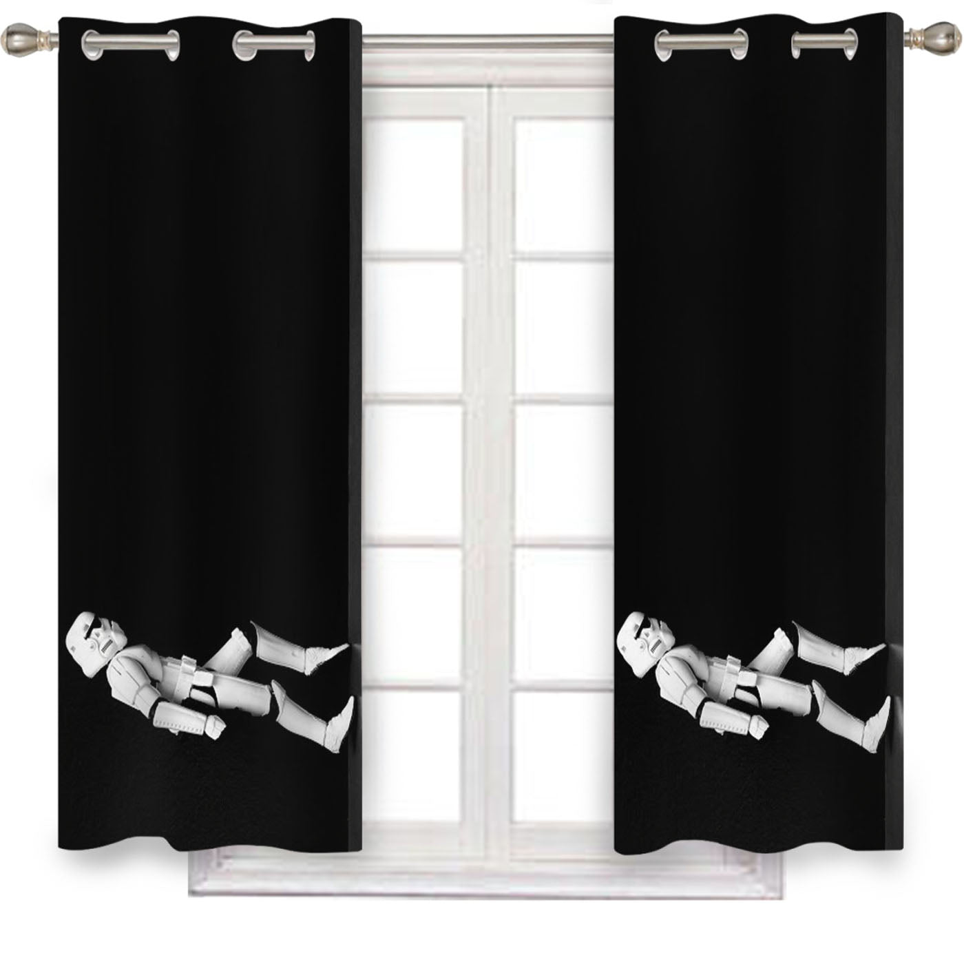 Star Wars Stormtrooper Moonwalk Window Curtains