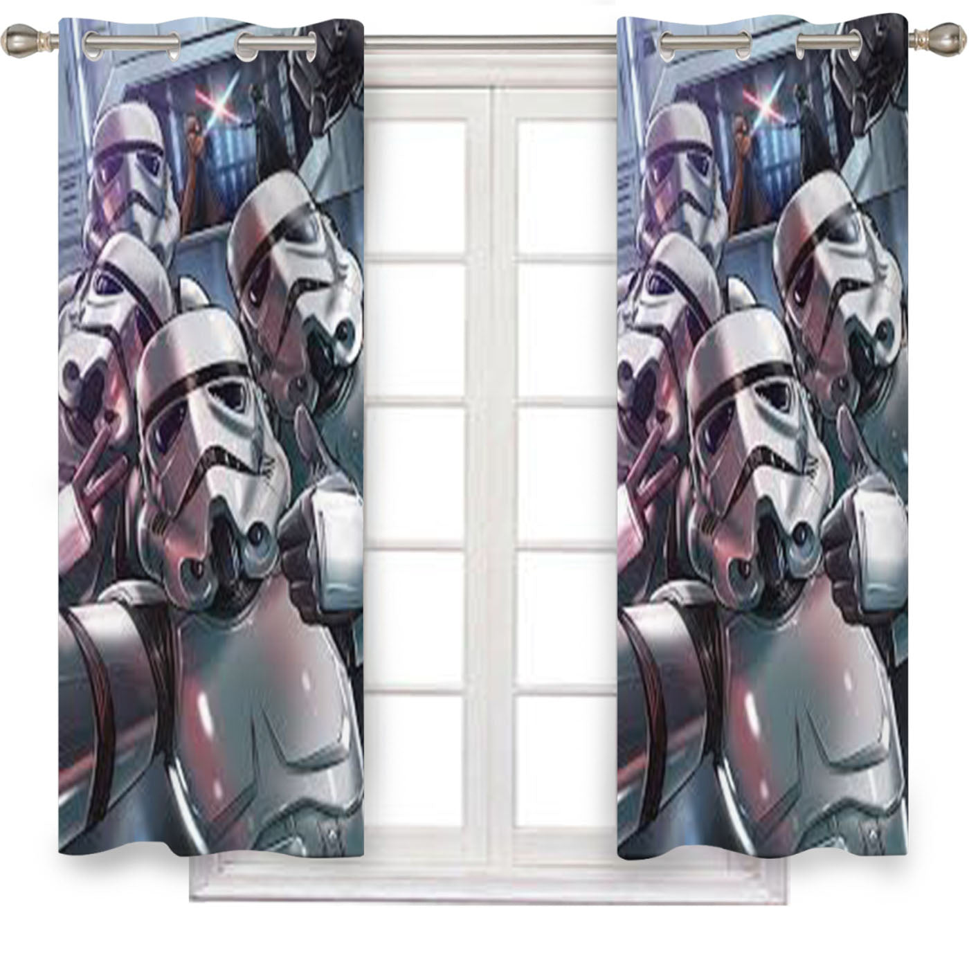 Star Wars Stormtrooper Selfie Window Curtains