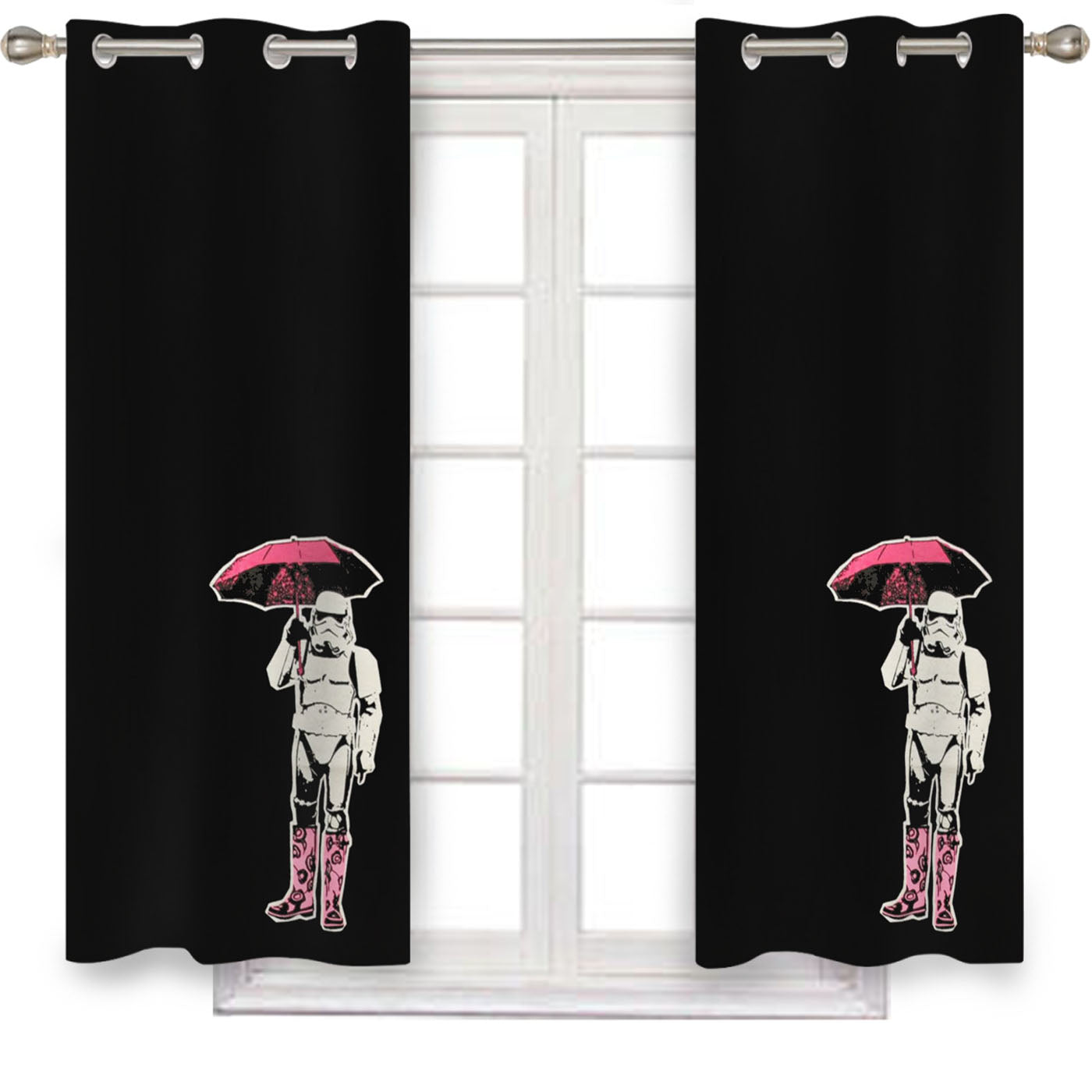 Star Wars Stormtrooper Umbrella Window Curtains