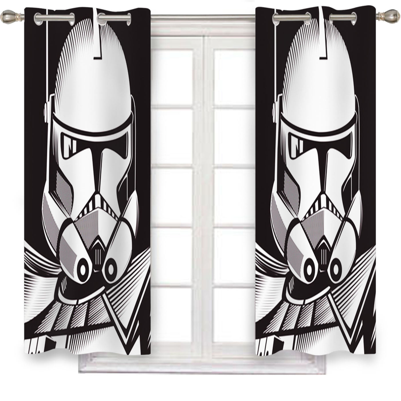 Star Wars Stormtrooper Vector Window Curtains