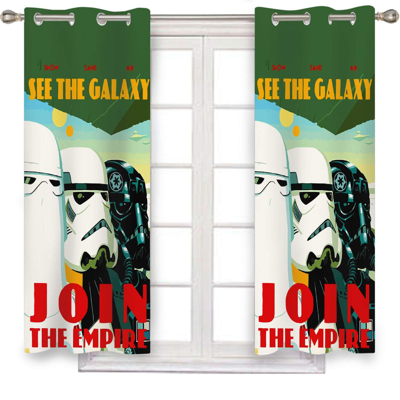 Star Wars Stormtroopers Quote Window Curtains