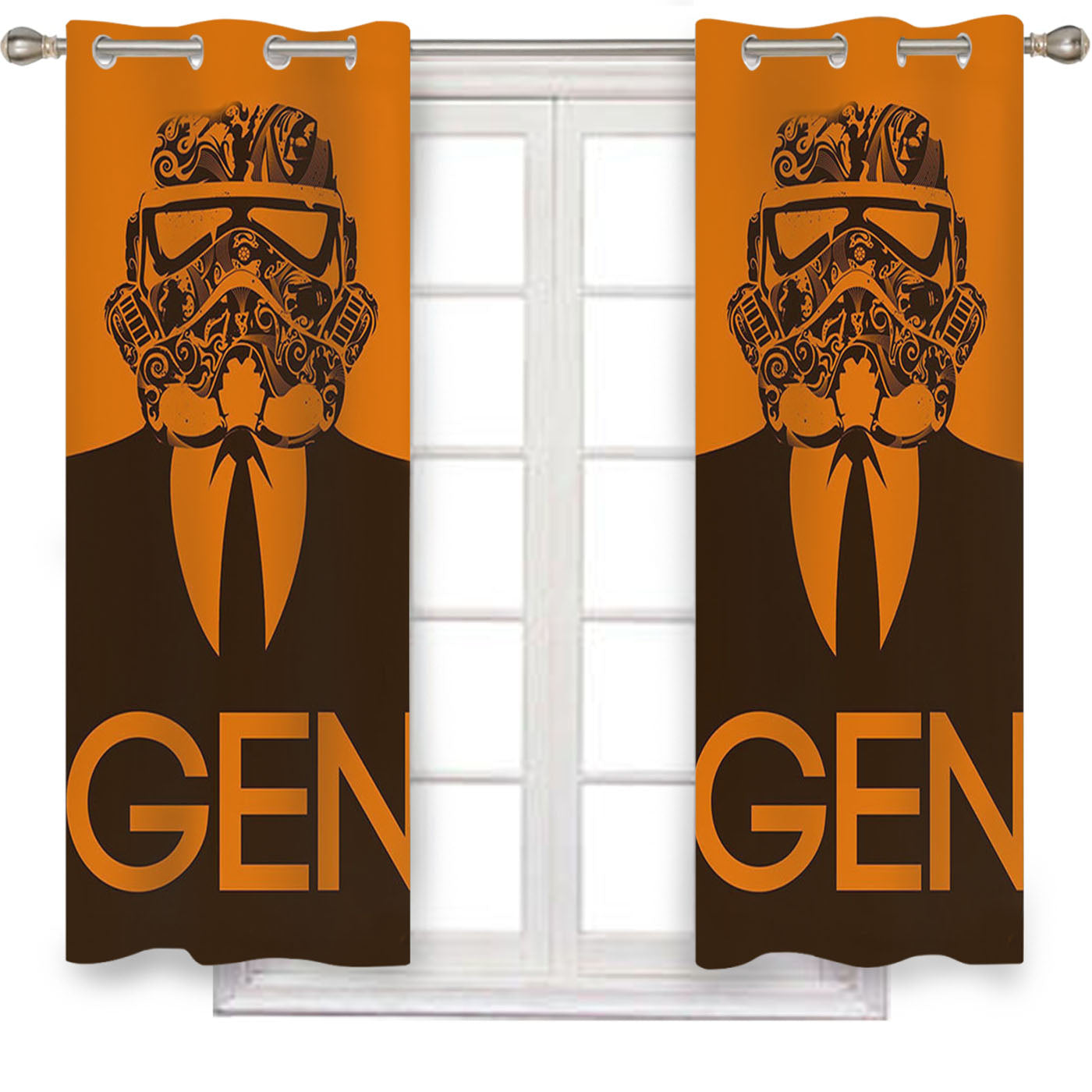 Star Wars Strom Trooper Suit Window Curtains