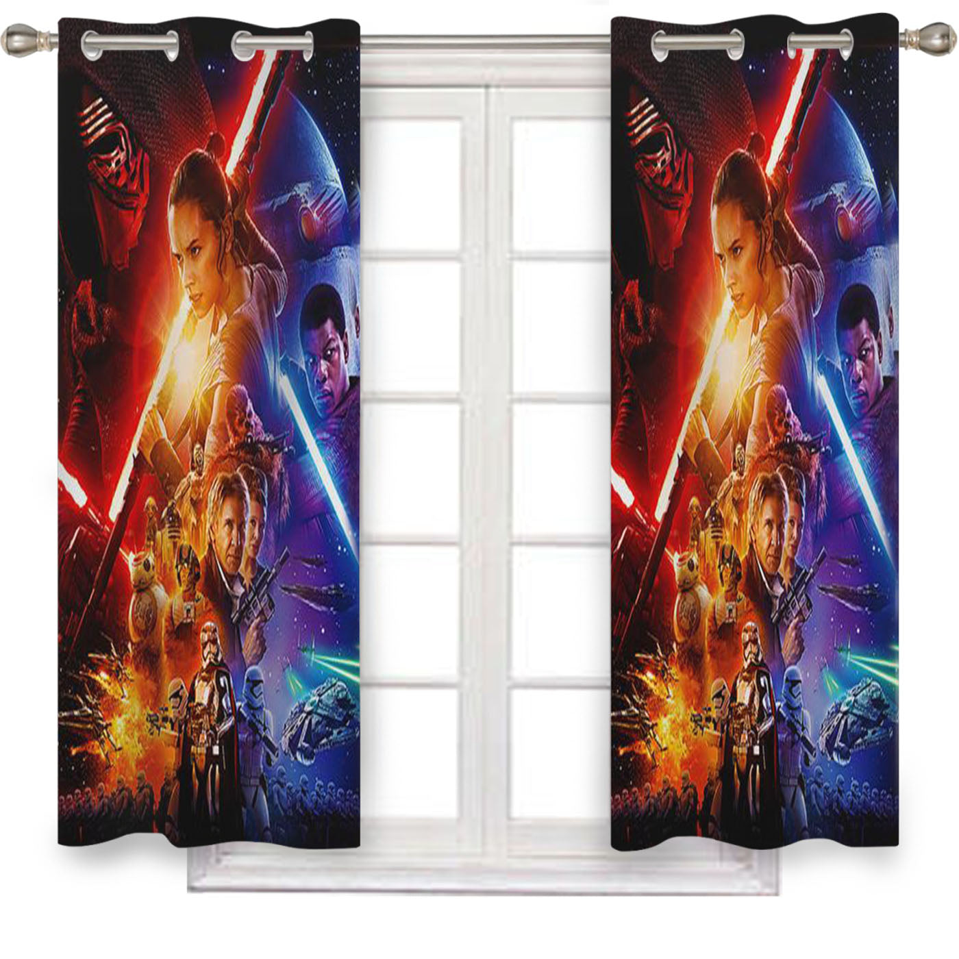 Star Wars The Force Awakens Cover Window Curtains