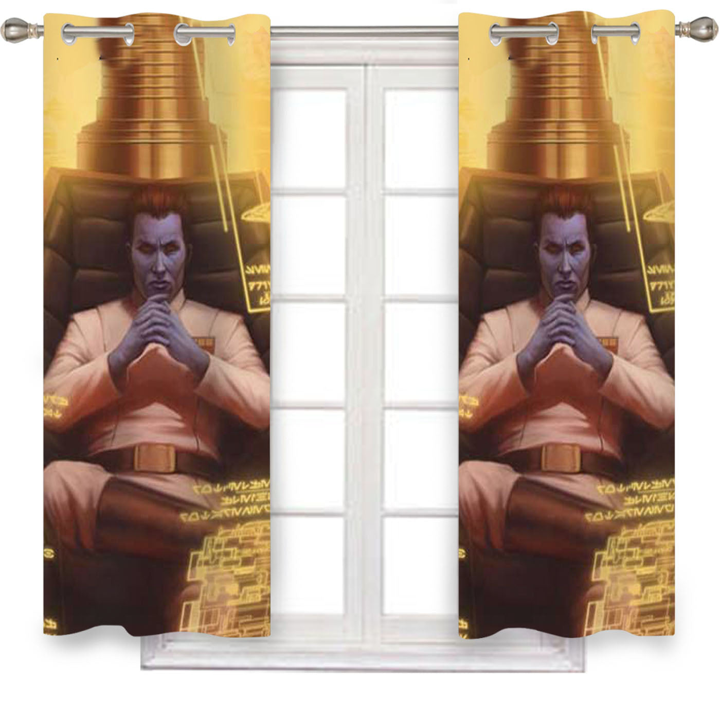 Star Wars Thrawn Chair Window Curtains