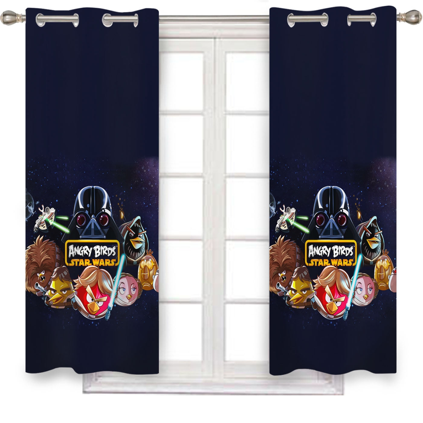Start Wars Disney Angry Bird Window Curtains