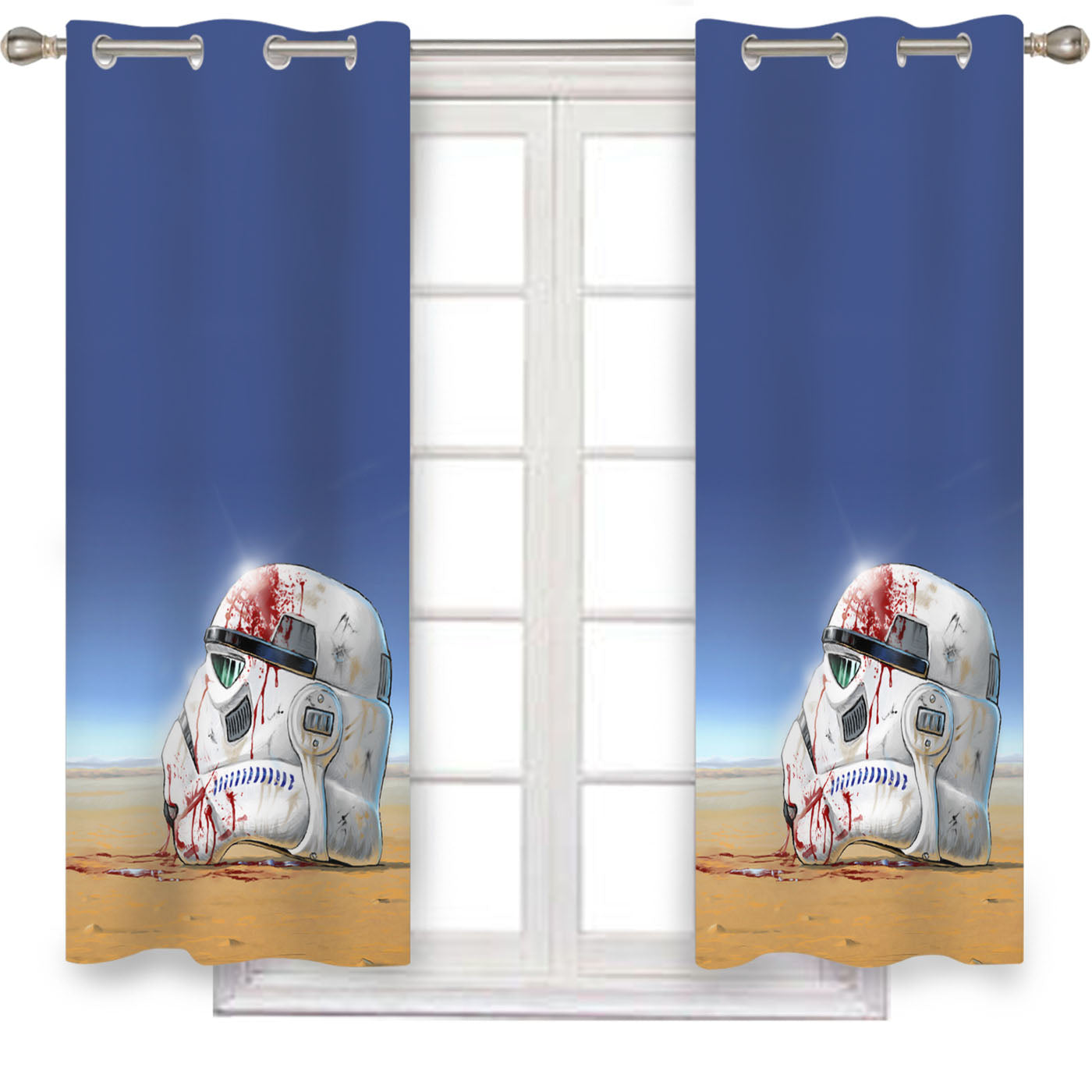Start Wars Disney Cartoon Space Window Curtains