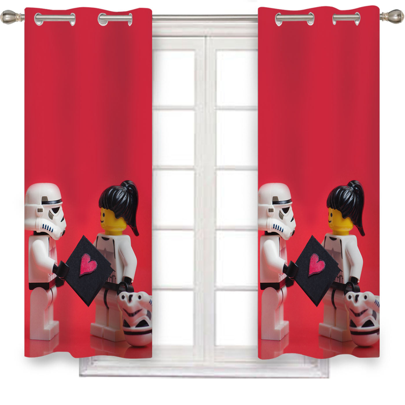 Start Wars Disney Lego Window Curtains