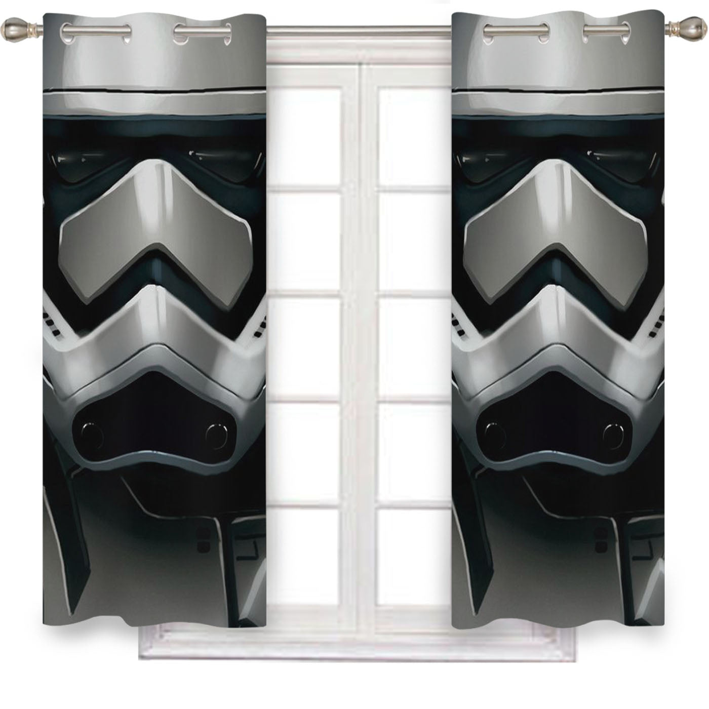 Stormtrooper Star Wars Mask Window Curtains
