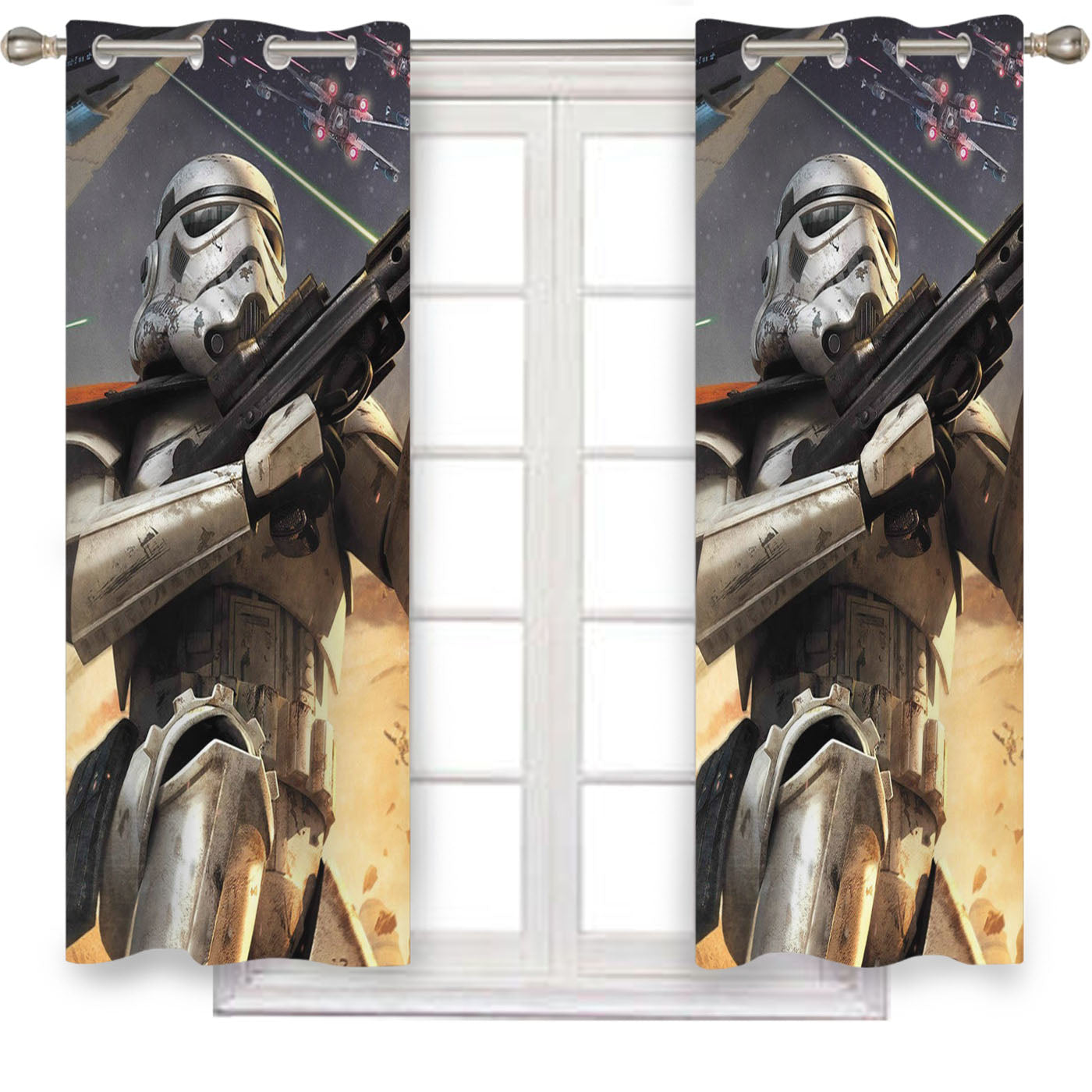 Stormtroopers Star Wars Battlefront Window Curtains