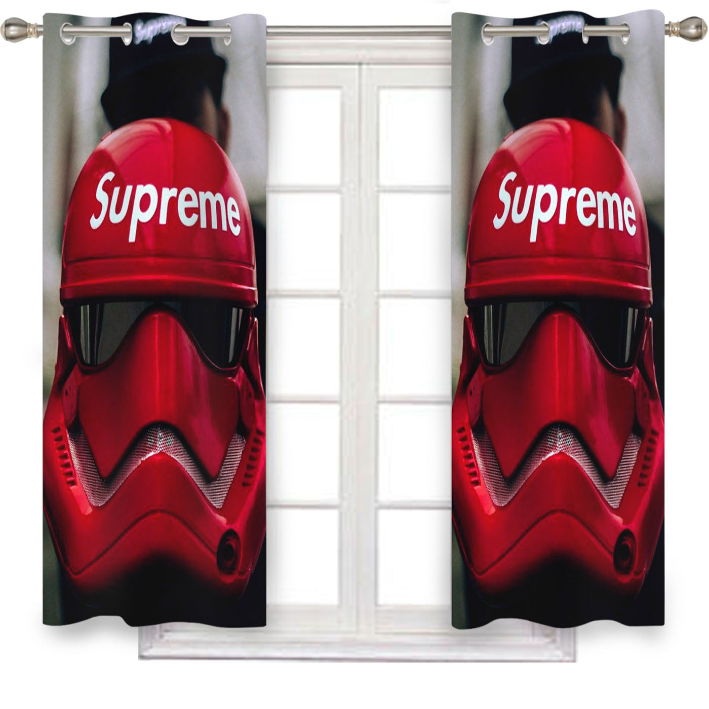 Supreme Star Wars Helmet Window Curtains