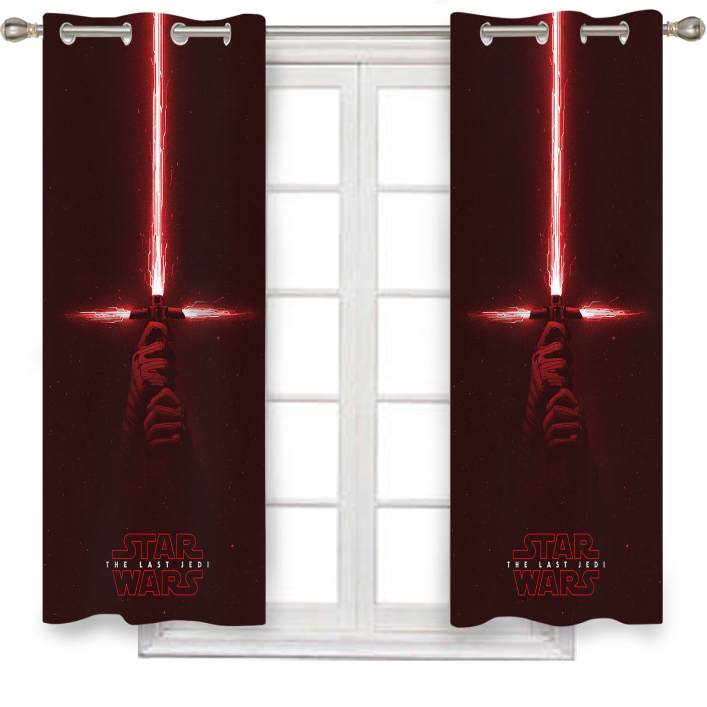 Sword Star Wars The Last Jedi Window Curtains