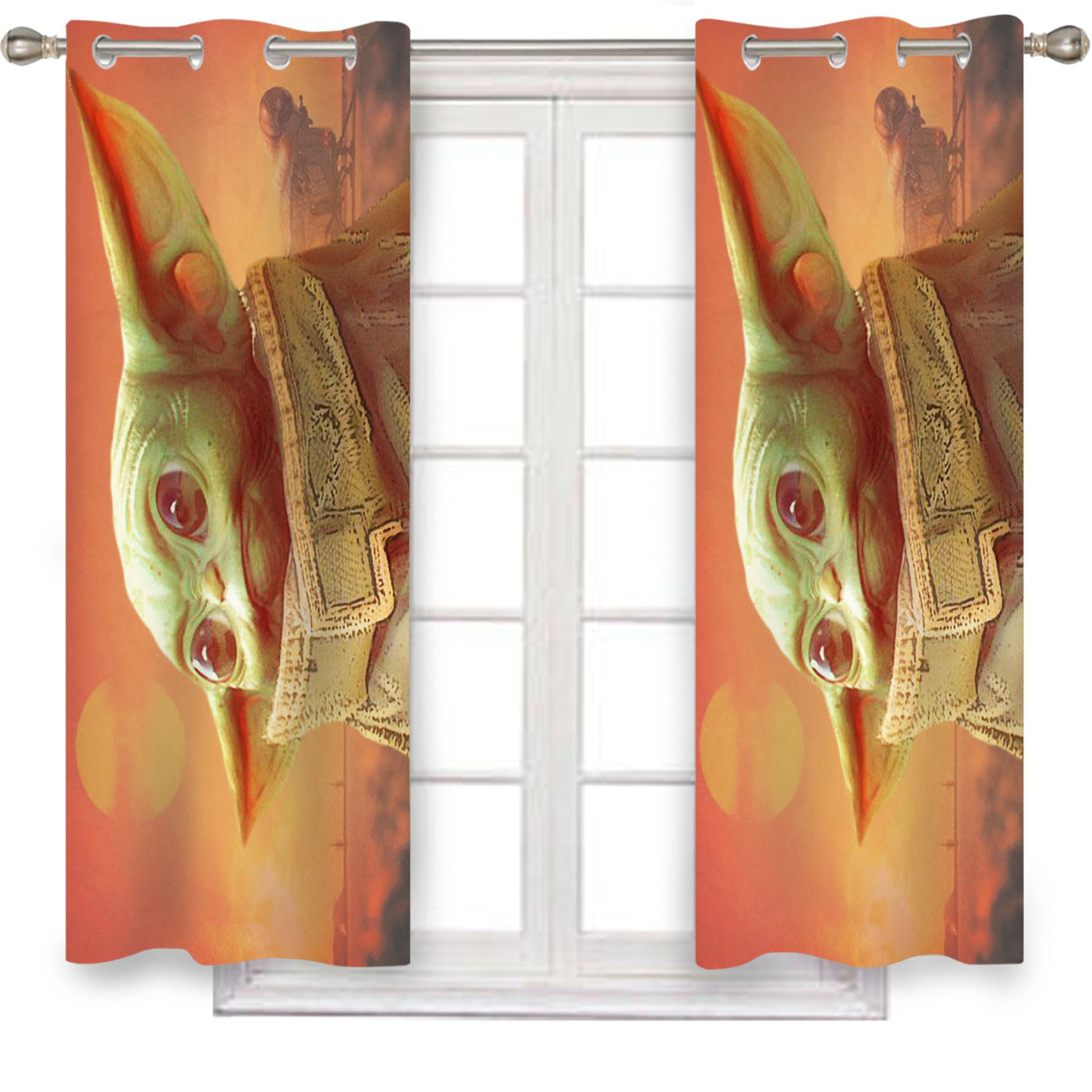 The Mandalorian All The Star Wars Easter Eggs The Sin Window Curtains
