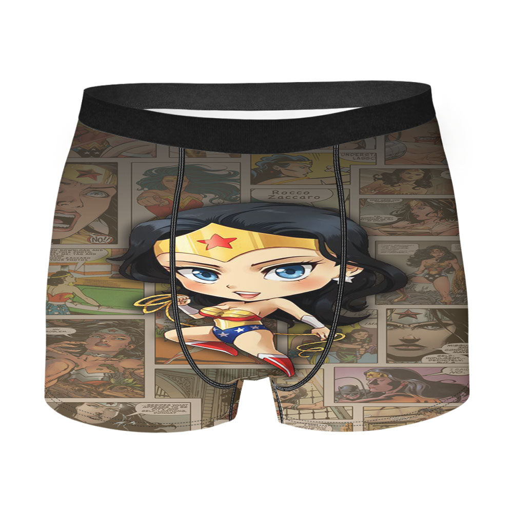 Dc Wonder Woman Comic Men'S Boxer Briefs