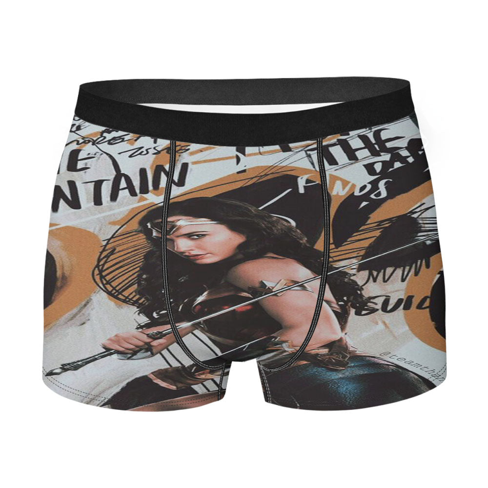 Galgadot Wonder Woman Hero Graffiti Men'S Boxer Briefs