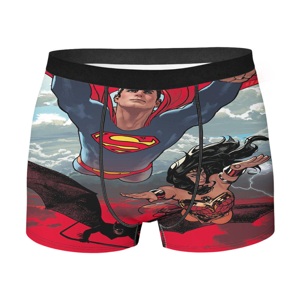 Superman Wonder Woman Men'S Boxer Briefs